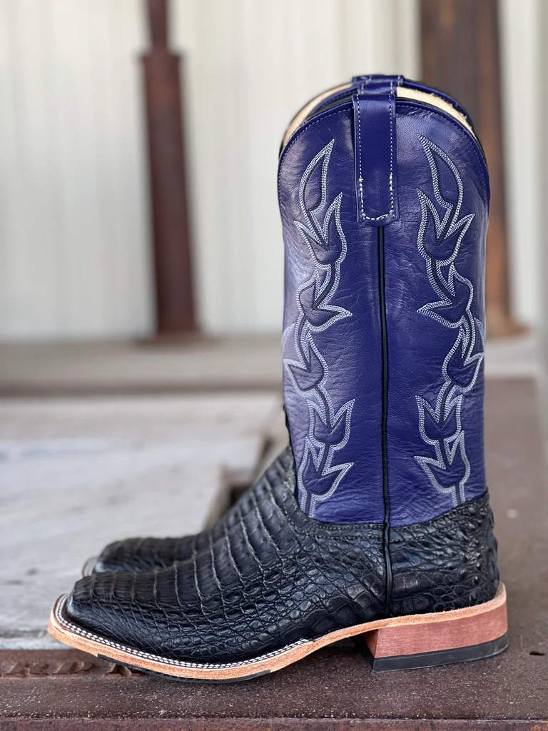 Anderson Bean | Black Lux Hornback Caiman Boot - Image 2