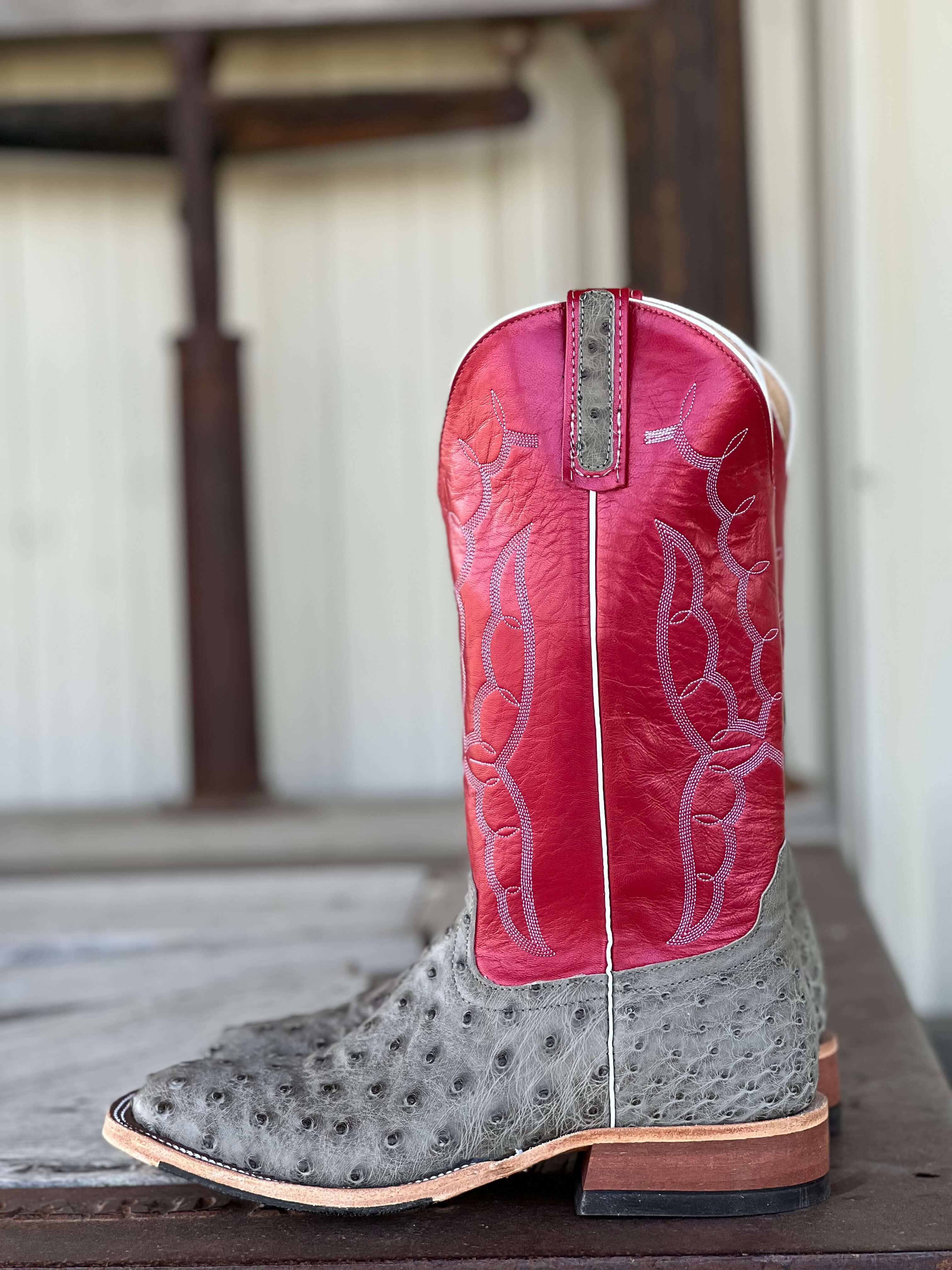 Anderson Bean | Mouse Bruciato Full Quill Ostrich Boot - Image 2