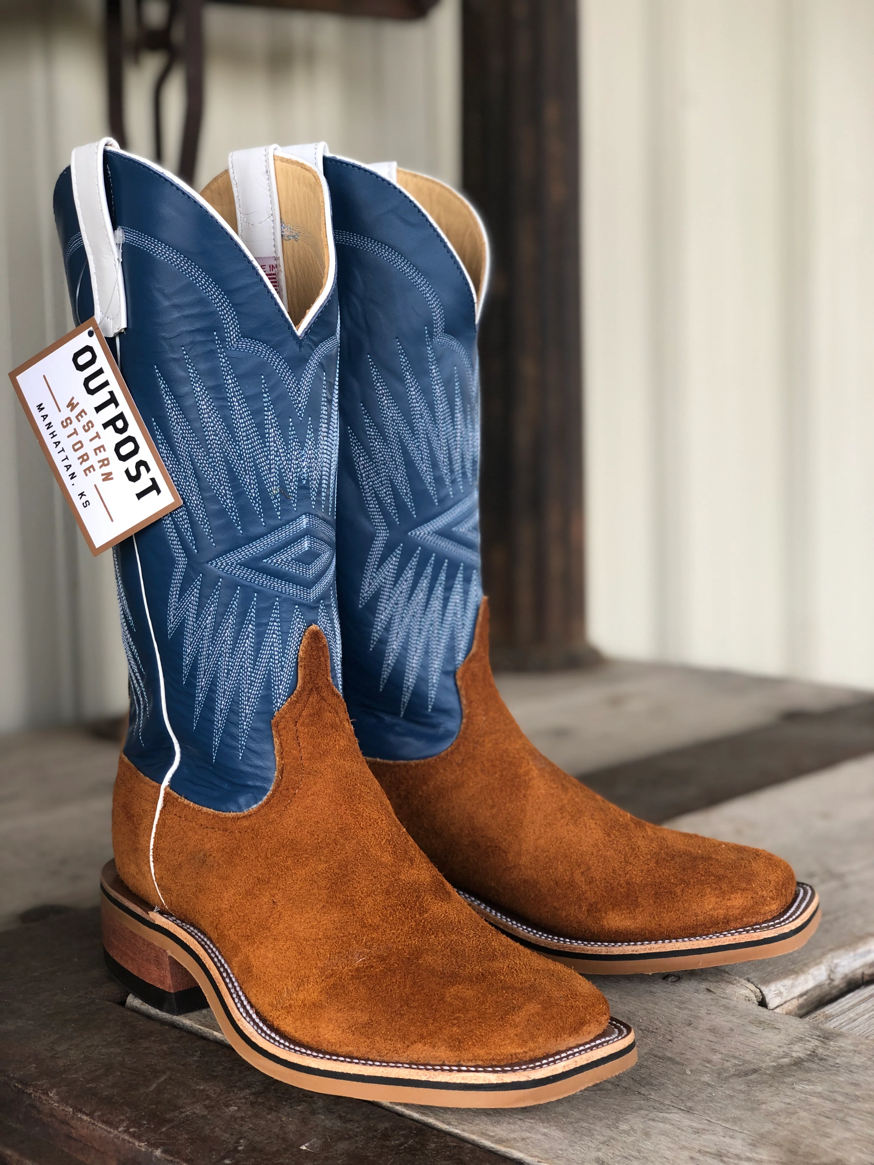 Anderson Bean | Rust Crazyhorse Roughout Boot