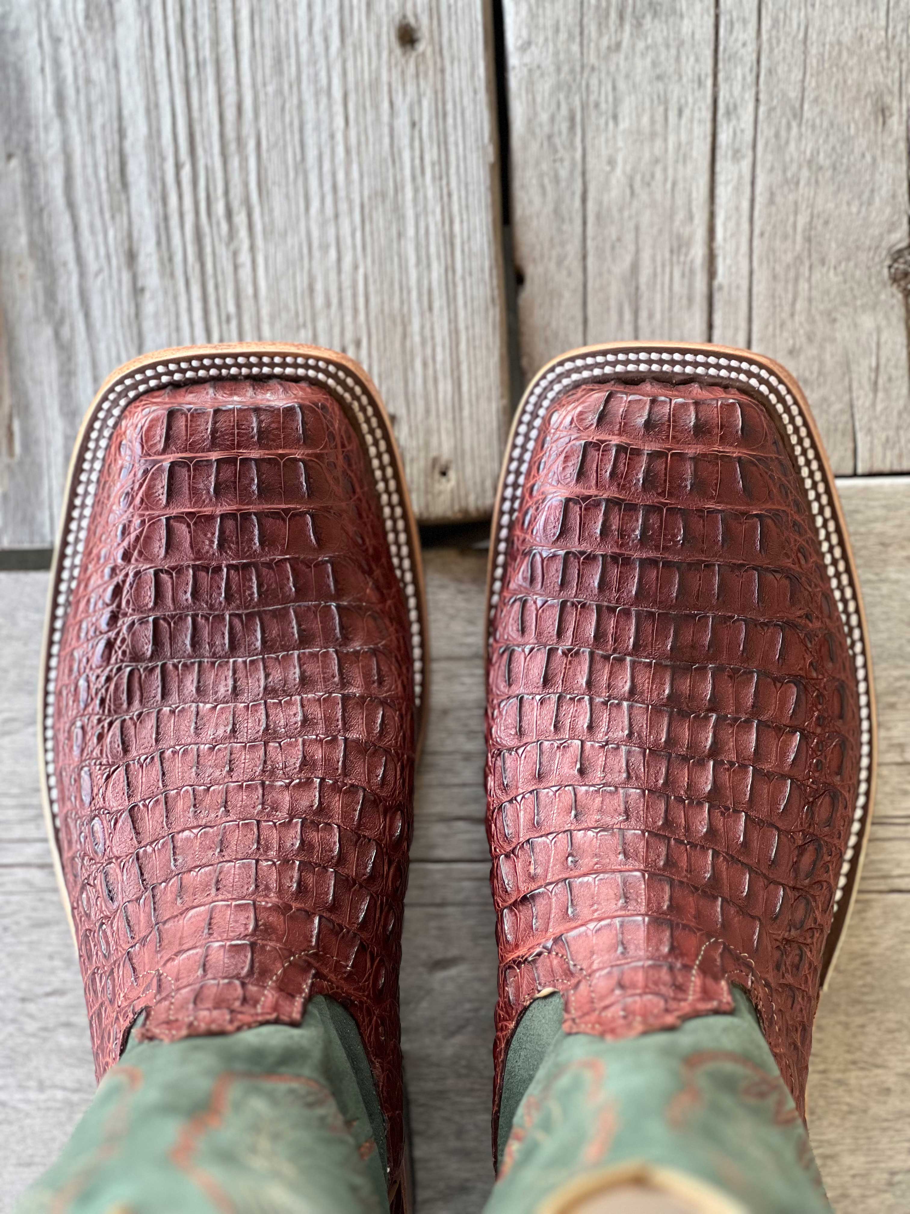 Anderson Bean | Rust Lux Hornback Caiman Boot - Image 3