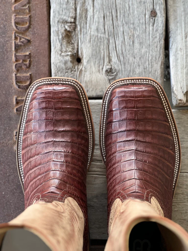 Anderson Bean | Tobacco Caiman Belly Boot - Image 3