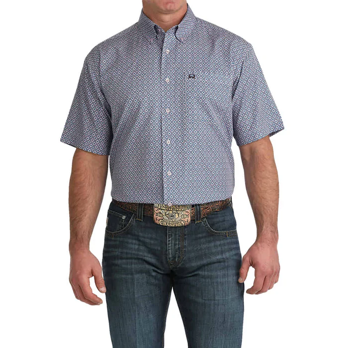 Cinch | Arenaflex Lilac Print SS Shirt