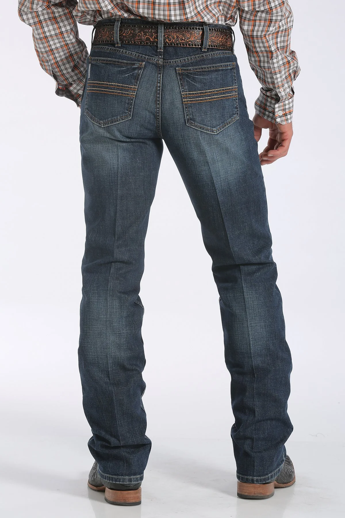 Cinch | Silver Label Slim Fit Dark Stonewash Performance Denim Jean - Image 3