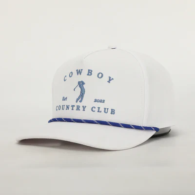 Cowboy Country Club | Golfer Rope Cap | White - Image 2
