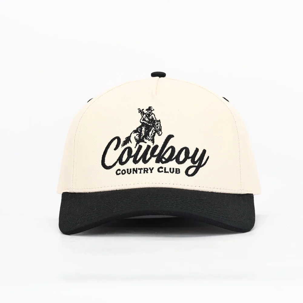 Cowboy Country Club | Rodeo Golfer Cap | Black