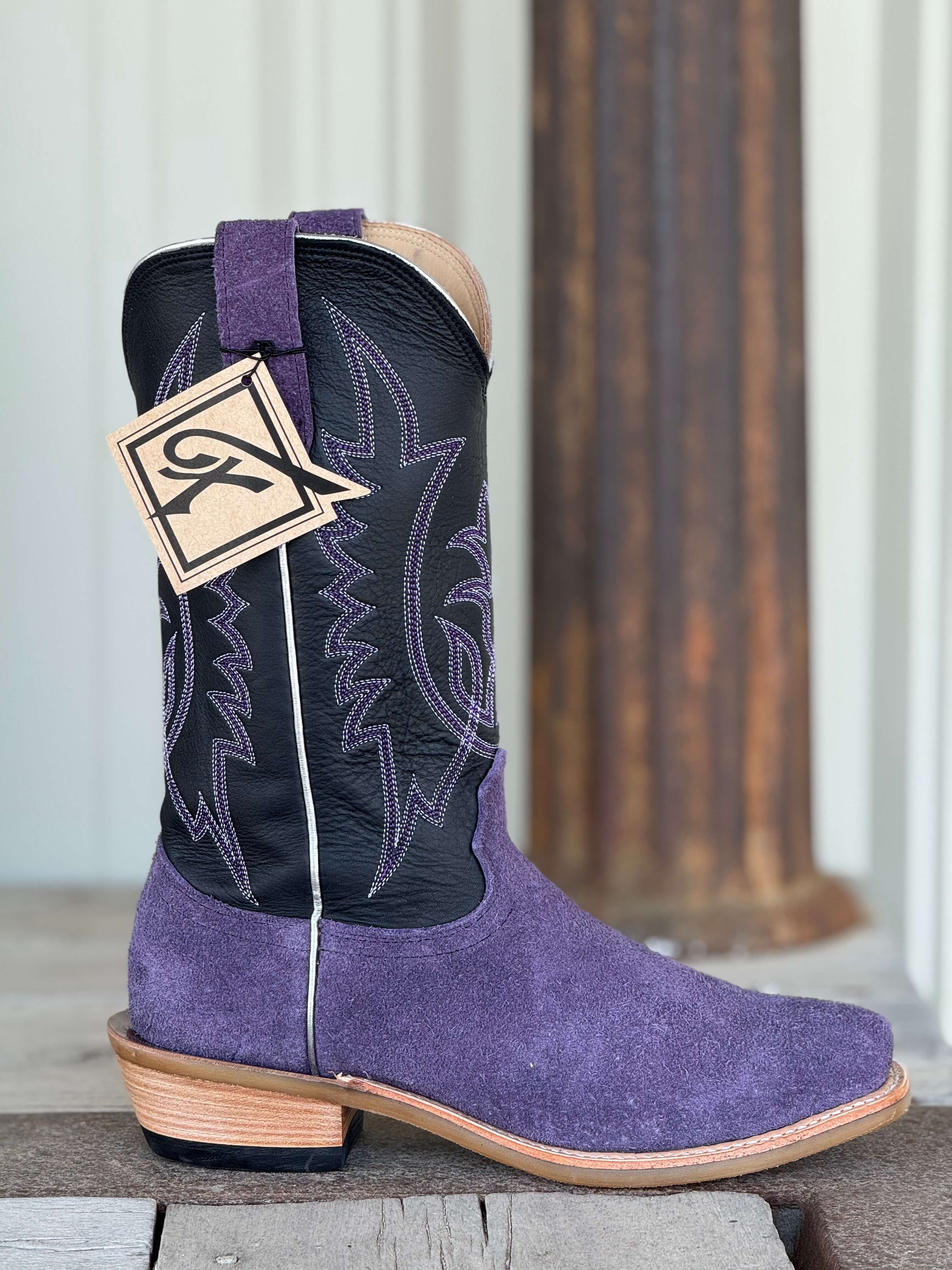 Fenoglio Boot Co. | Grape Roughout Boot - Image 2