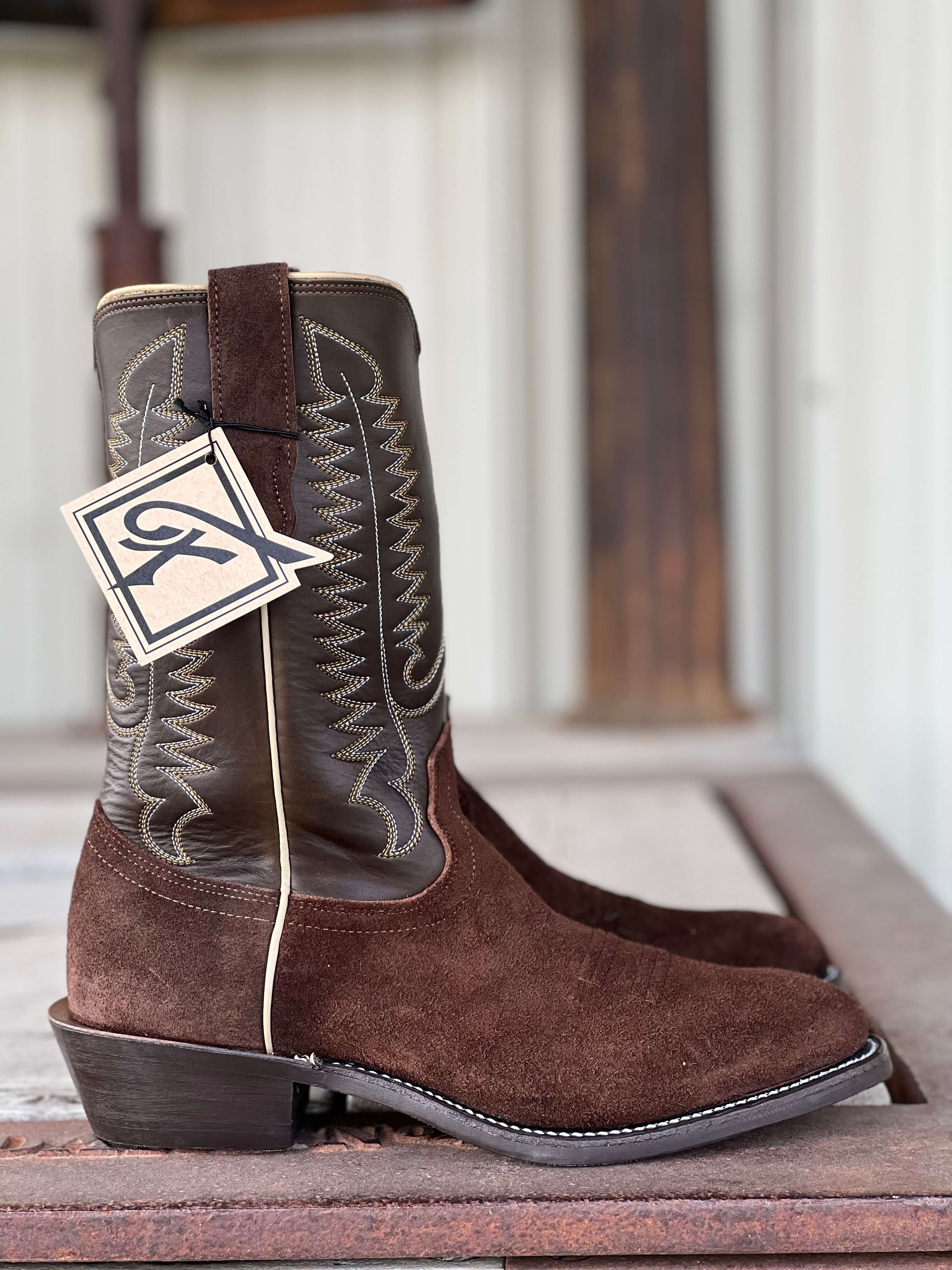 Fenoglio Boot Co. | Greenland Brown Roughout Boot - Image 2