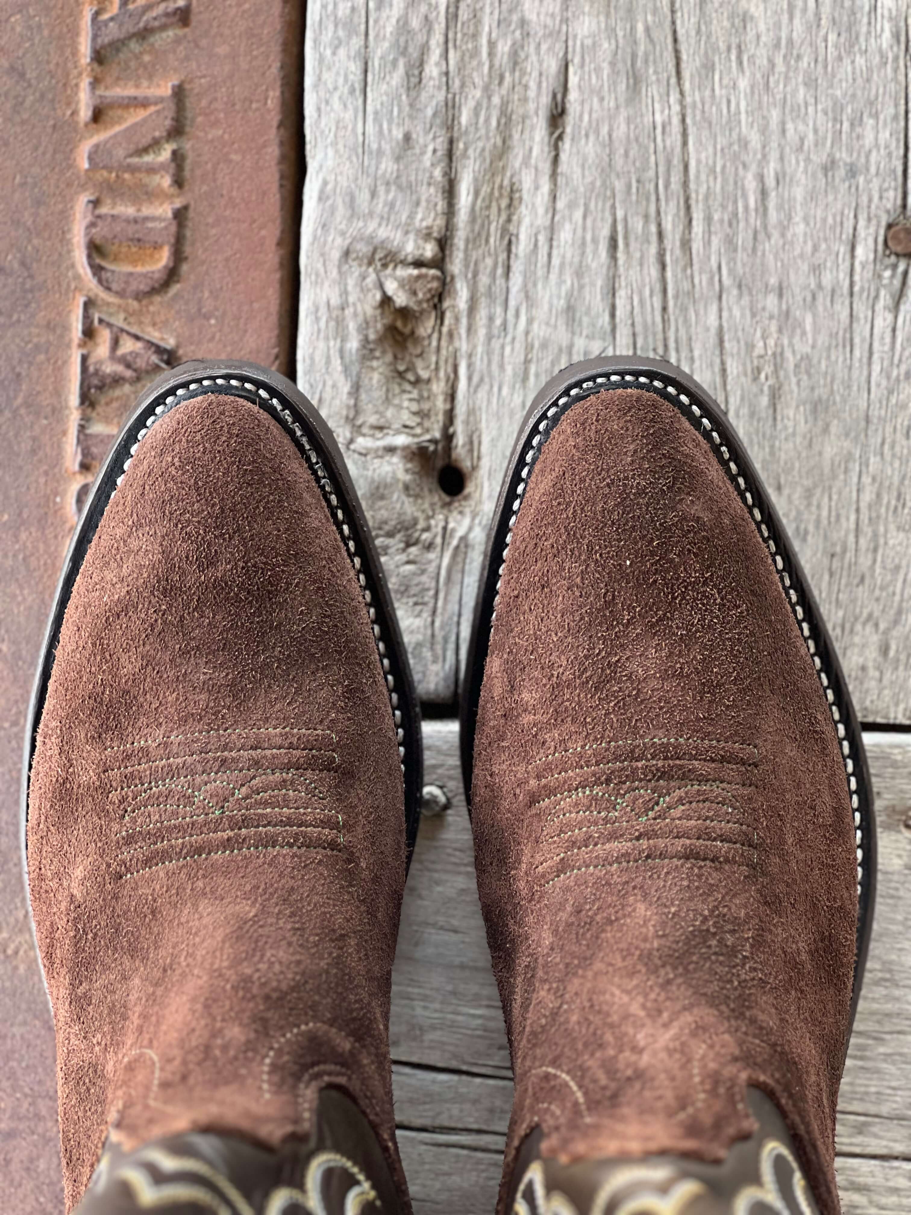 Fenoglio Boot Co. | Greenland Brown Roughout Boot - Image 3