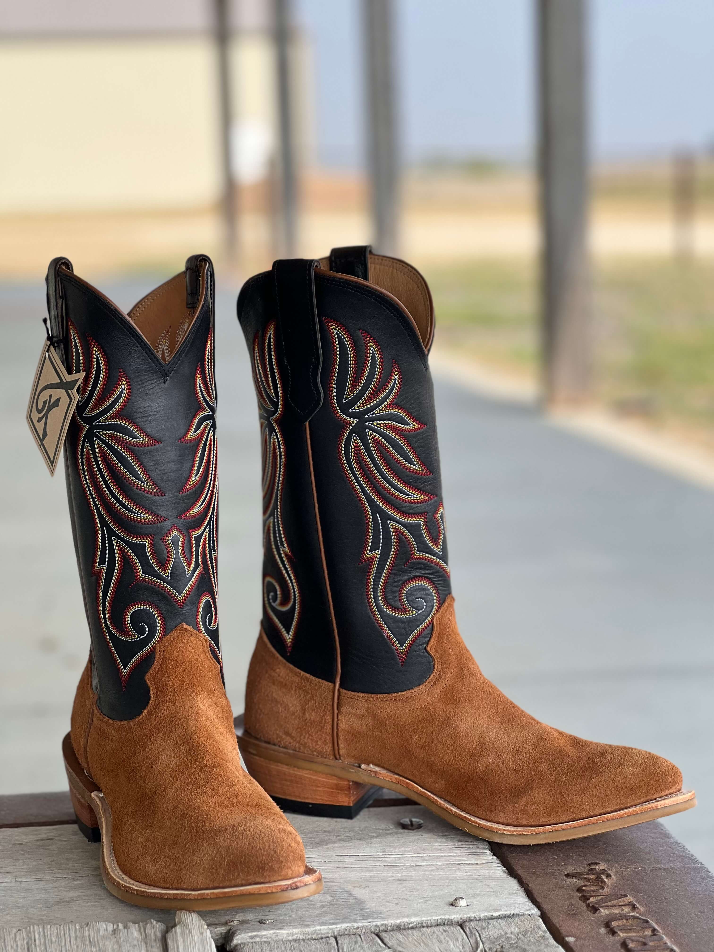 Fenoglio Boot Co. | Rust Roughout Boot