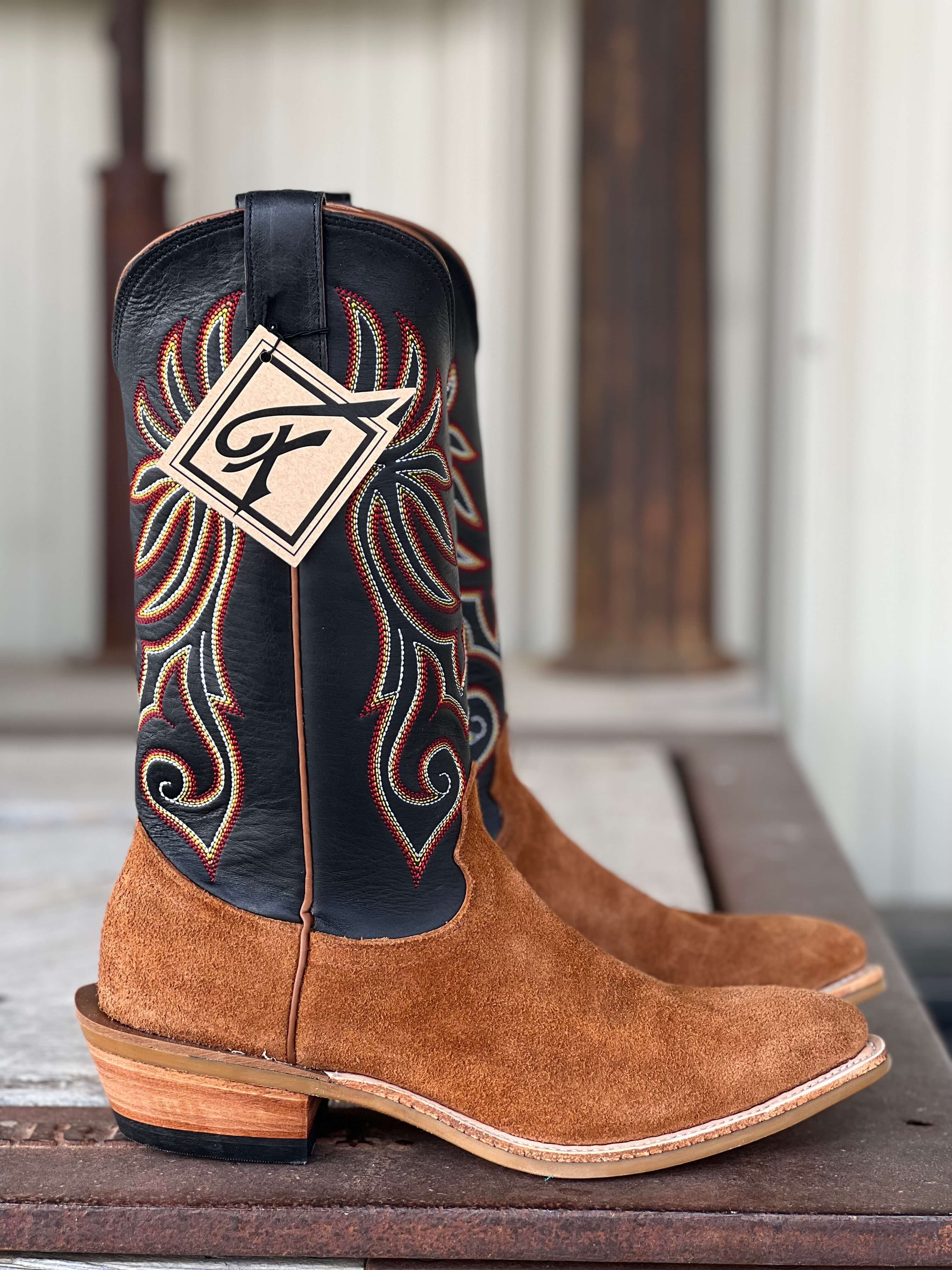 Fenoglio Boot Co. | Rust Roughout Boot - Image 2