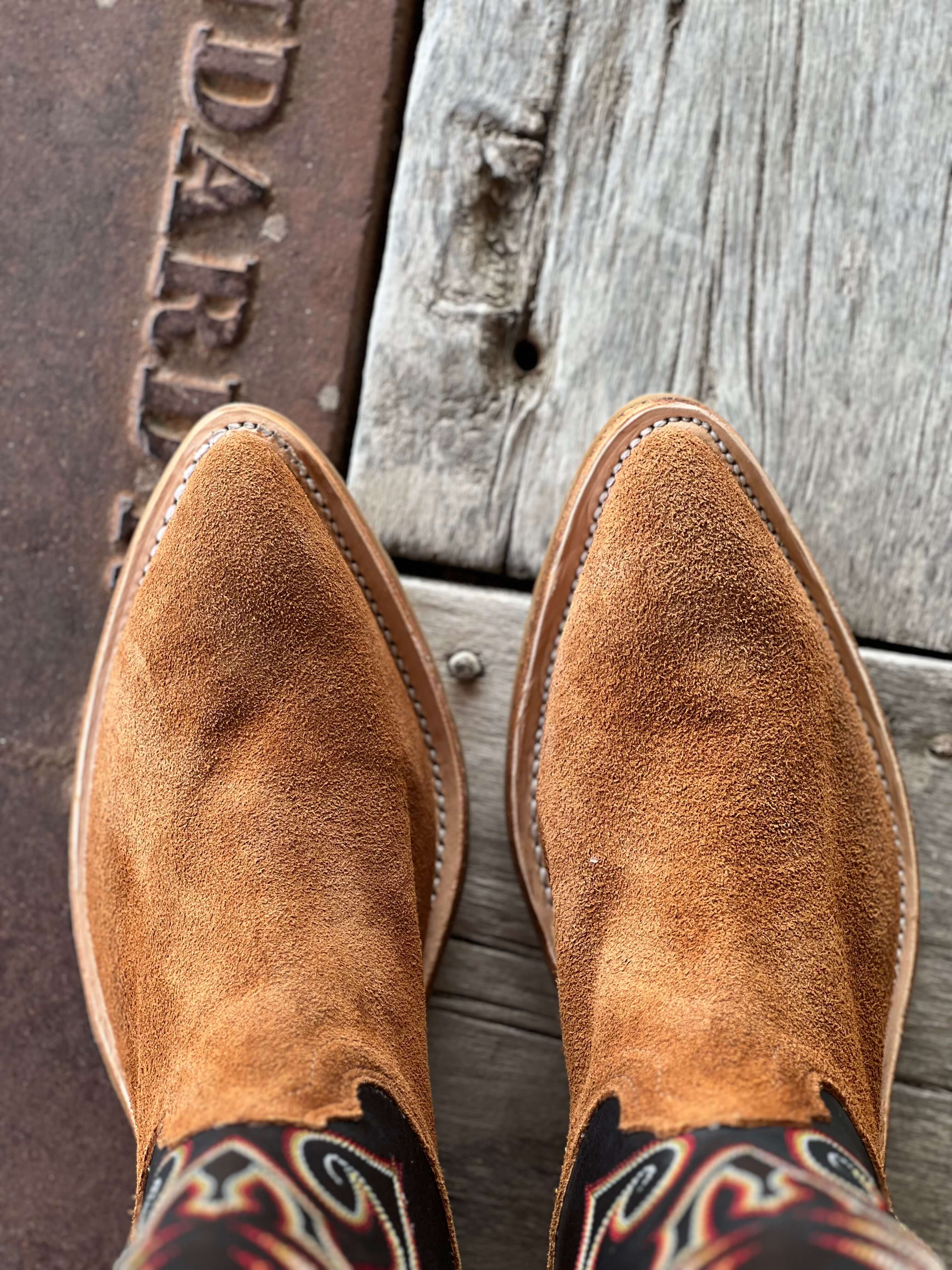 Fenoglio Boot Co. | Rust Roughout Boot - Image 3