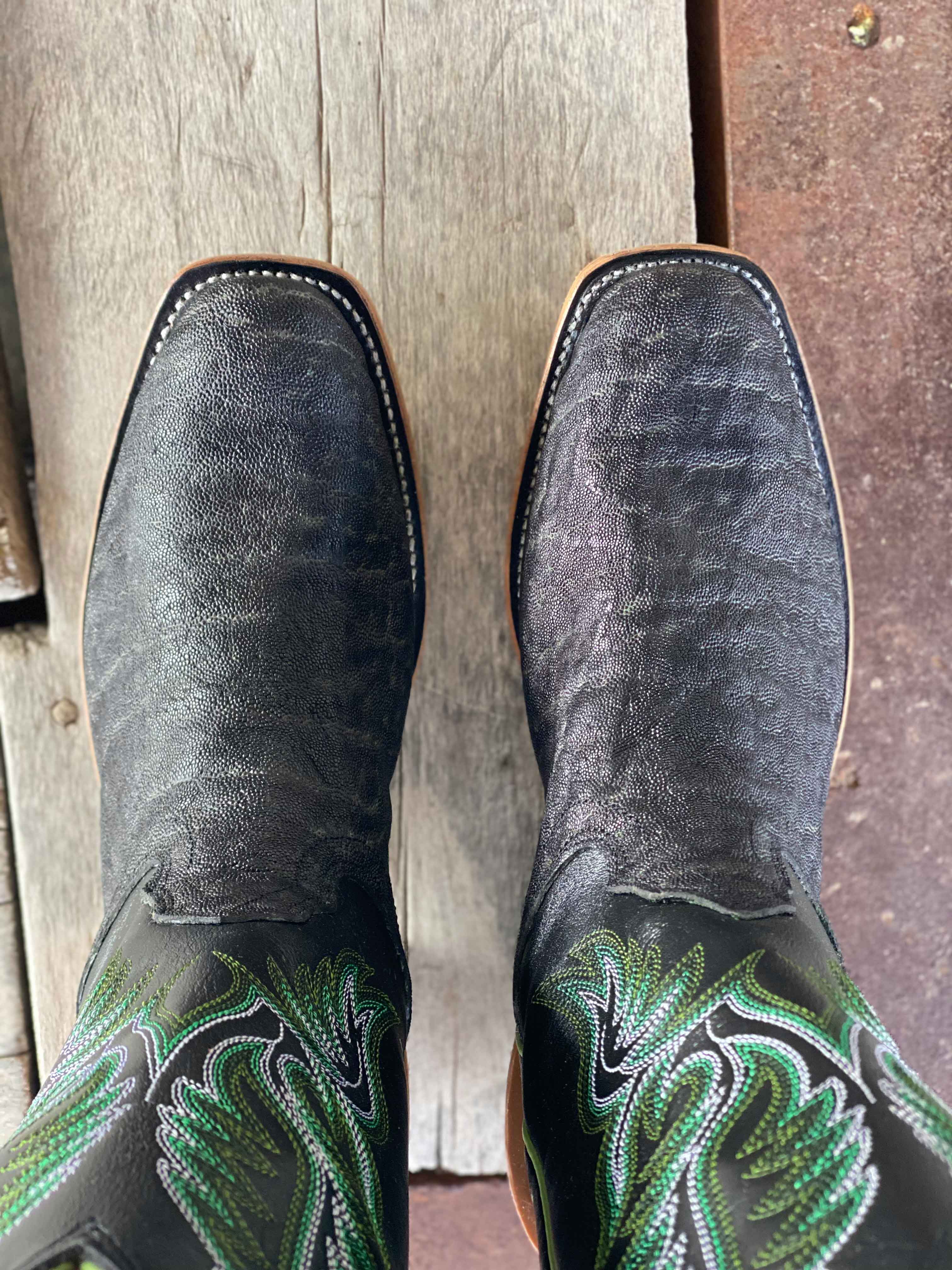Fenoglio Boot Co. | Olive Vintage Elephant Boot - Image 2