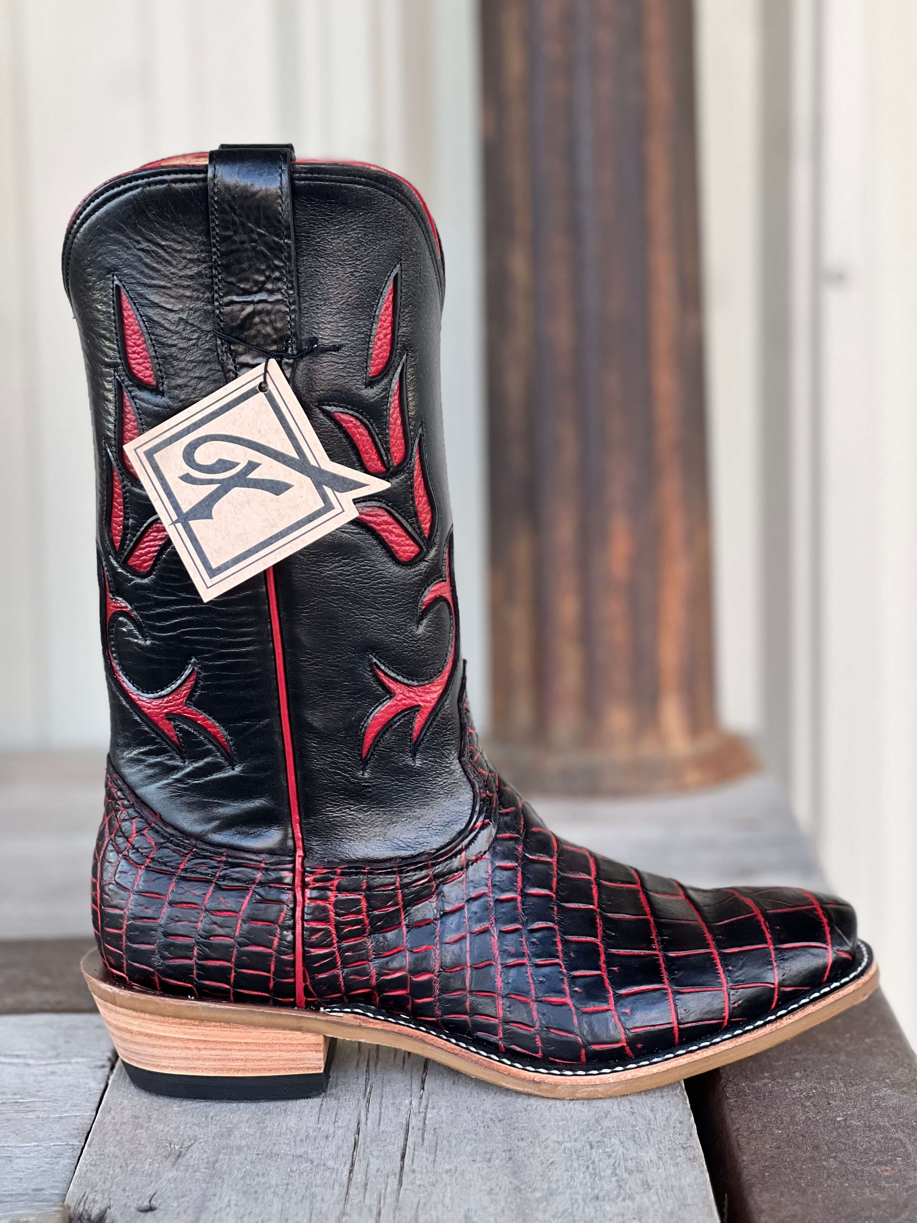 Fenoglio Boot Co. | Red Obsidian Nile Crocodile Boot - Image 2