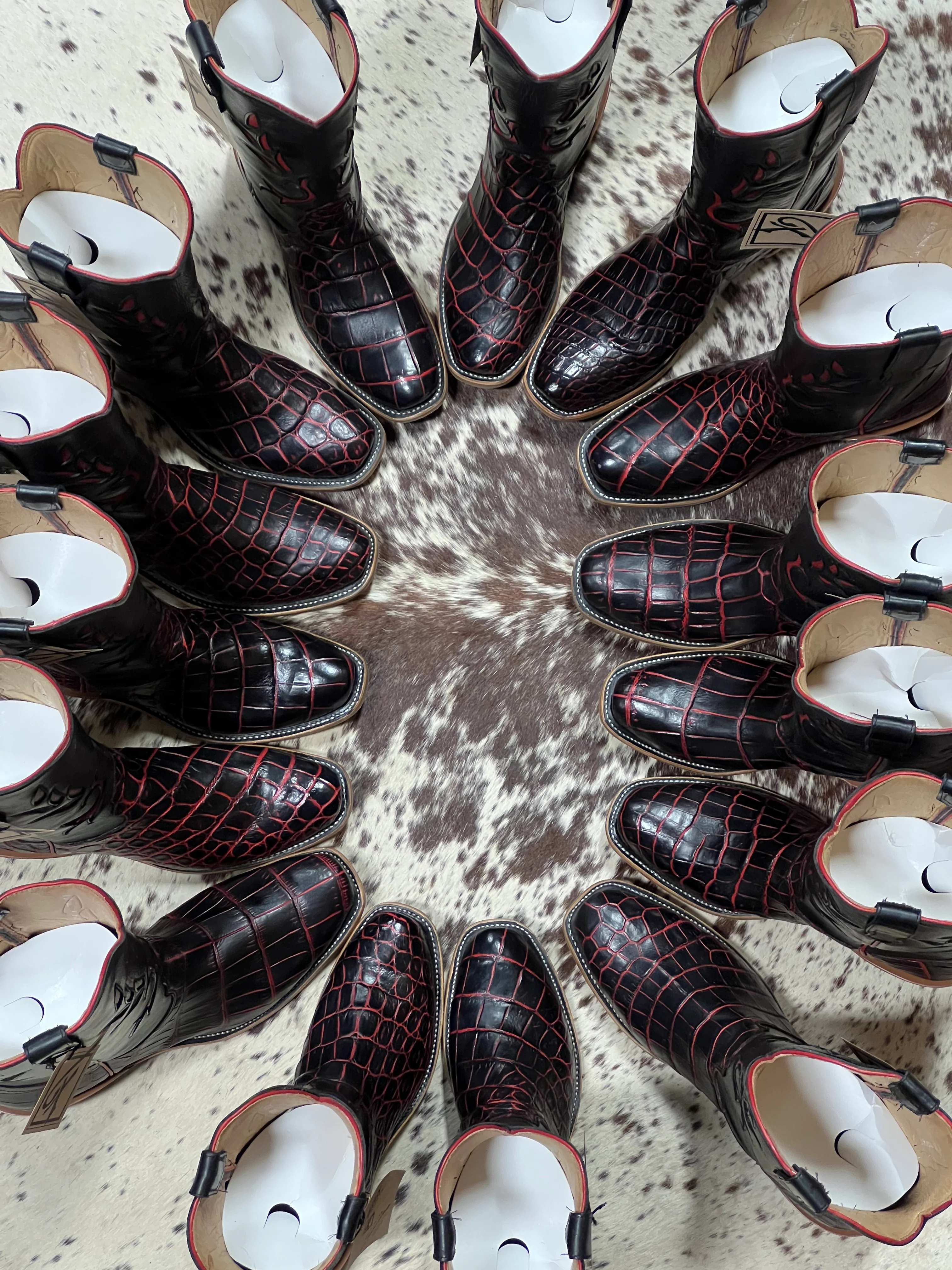 Fenoglio Boot Co. | Red Obsidian Nile Crocodile Boot - Image 4