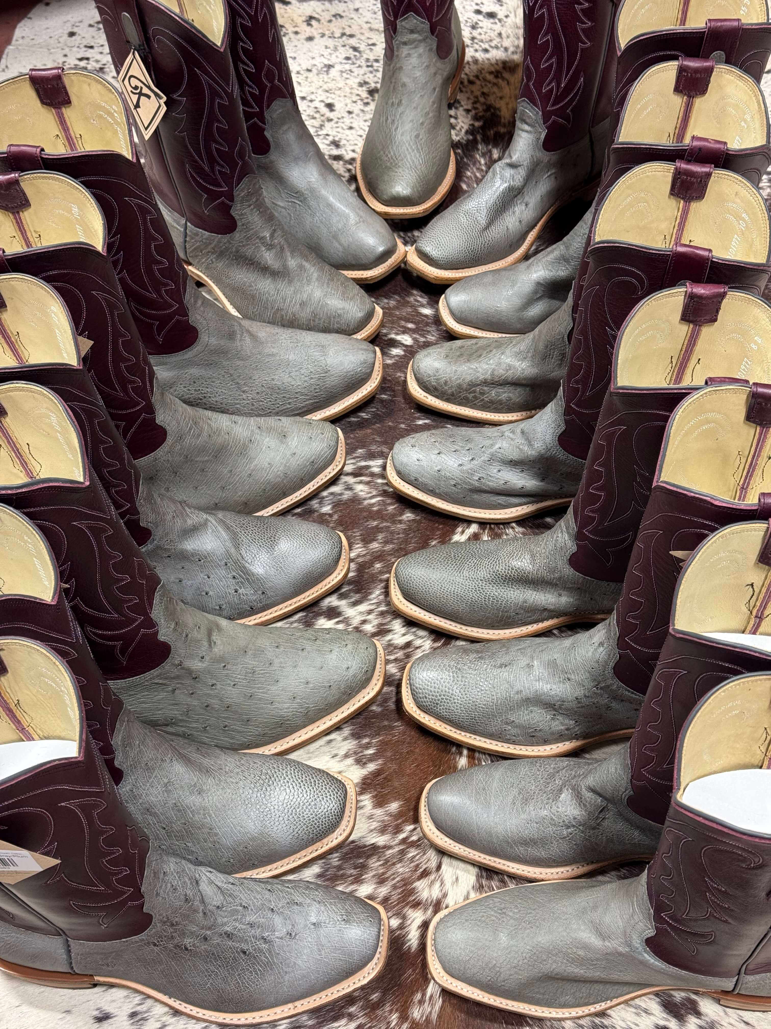 Fenoglio Boot Co. | Serpentine Smooth Ostrich Boot - Image 4