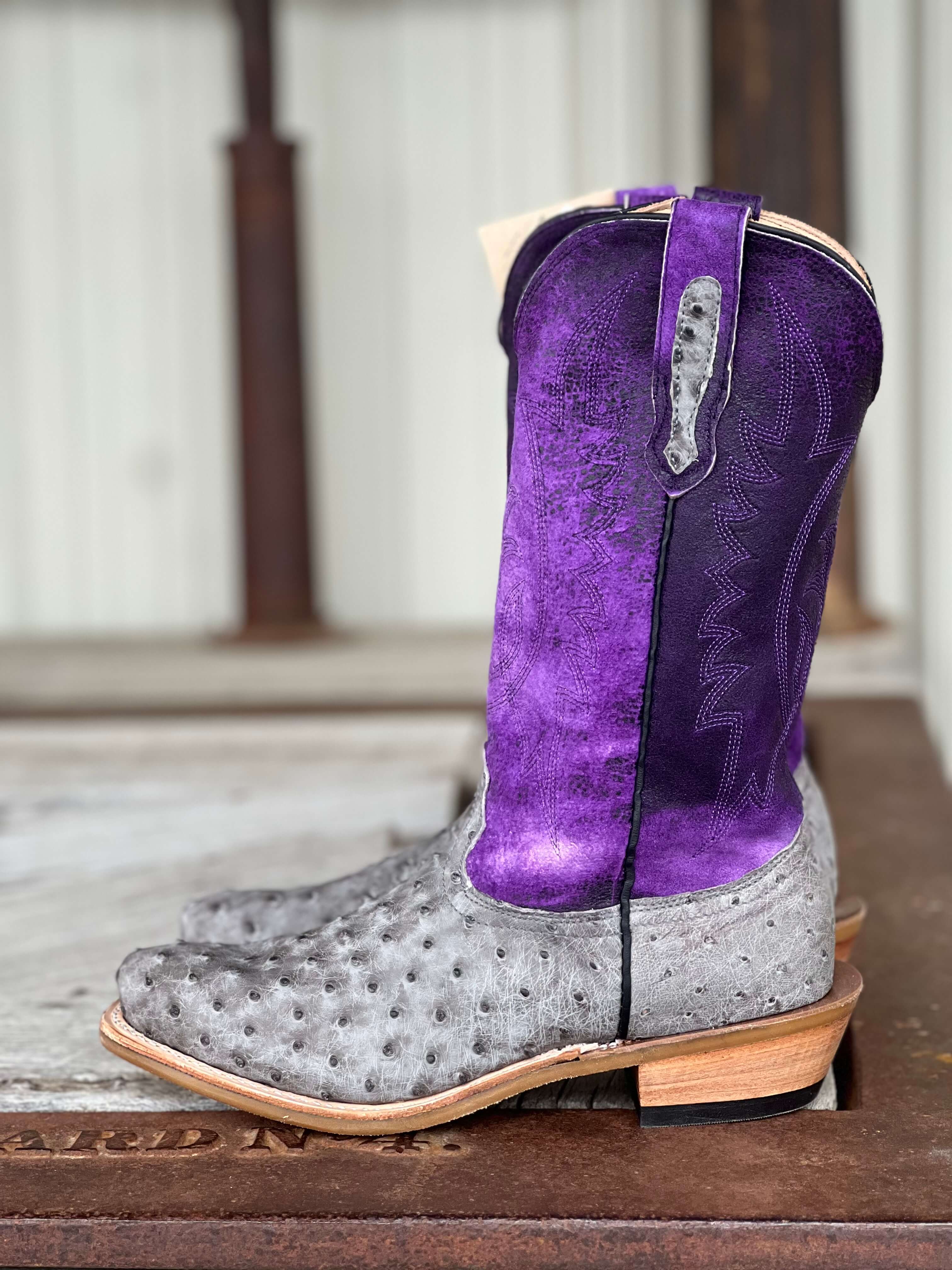 Fenoglio Boot Co. | Serpentine Bruciato FQ Ostrich Boot - Image 2