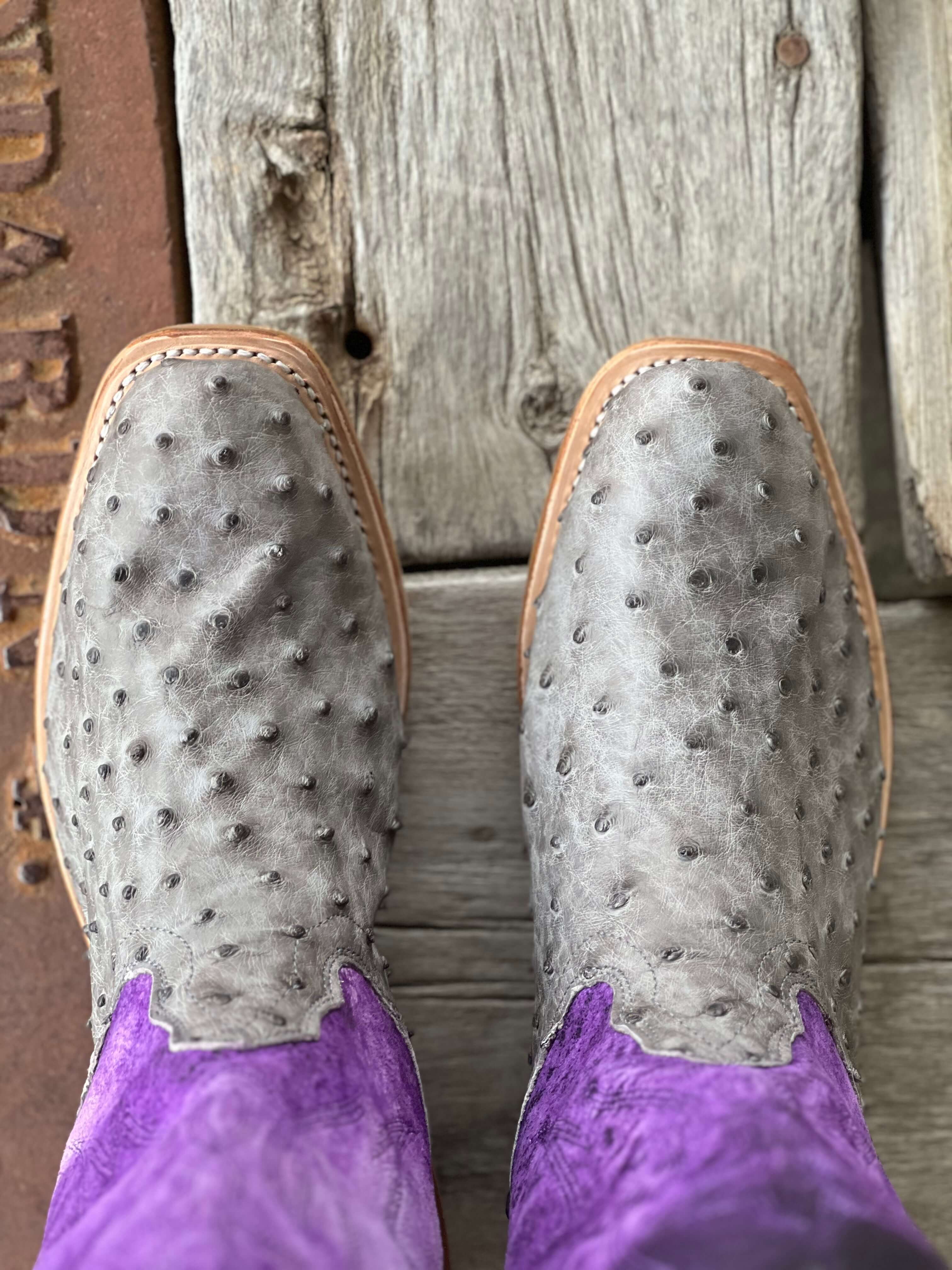 Fenoglio Boot Co. | Serpentine Bruciato FQ Ostrich Boot - Image 3