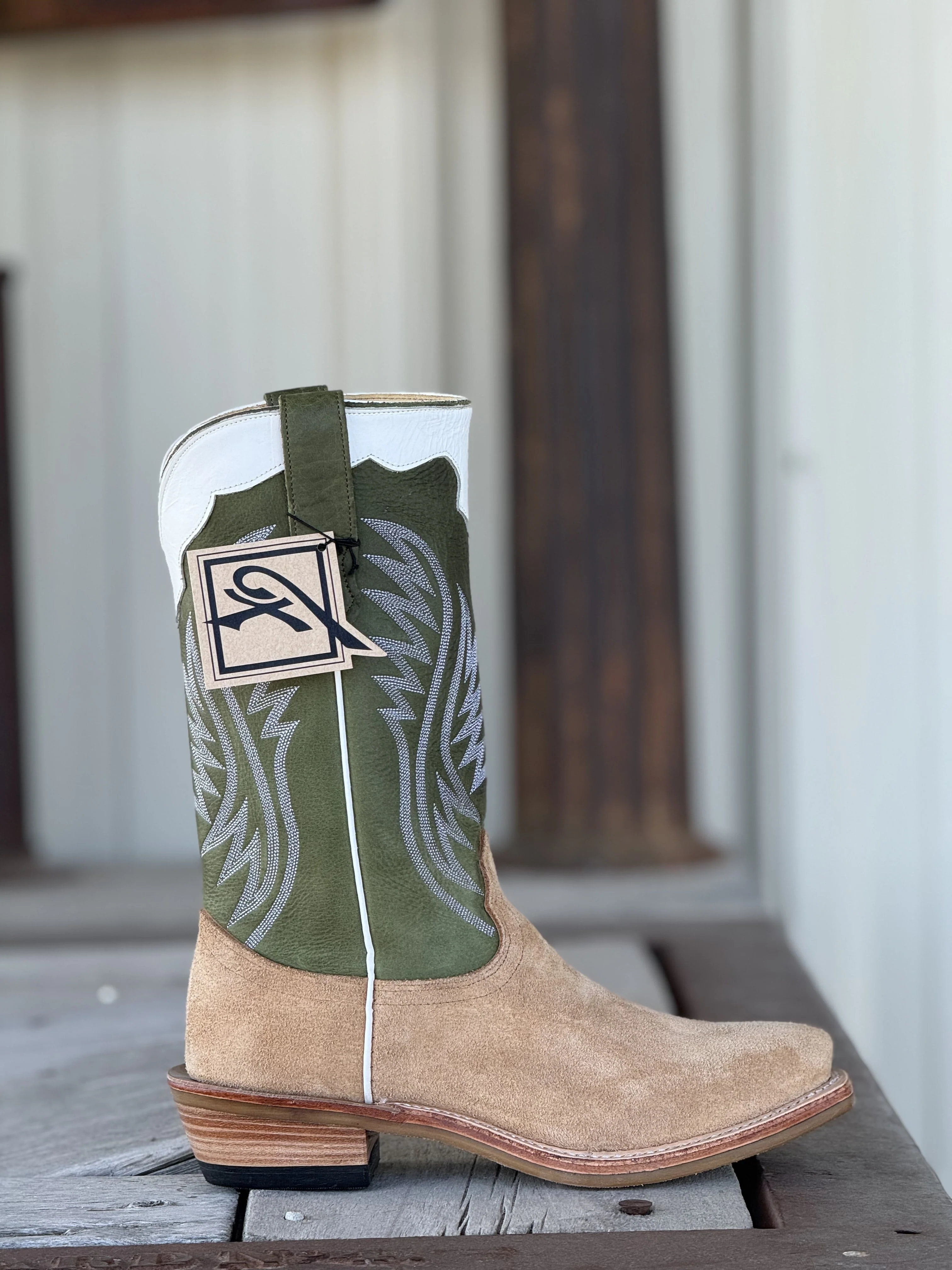 Fenoglio Boot Co. | Tan Victoria Roughout Boot - Image 2