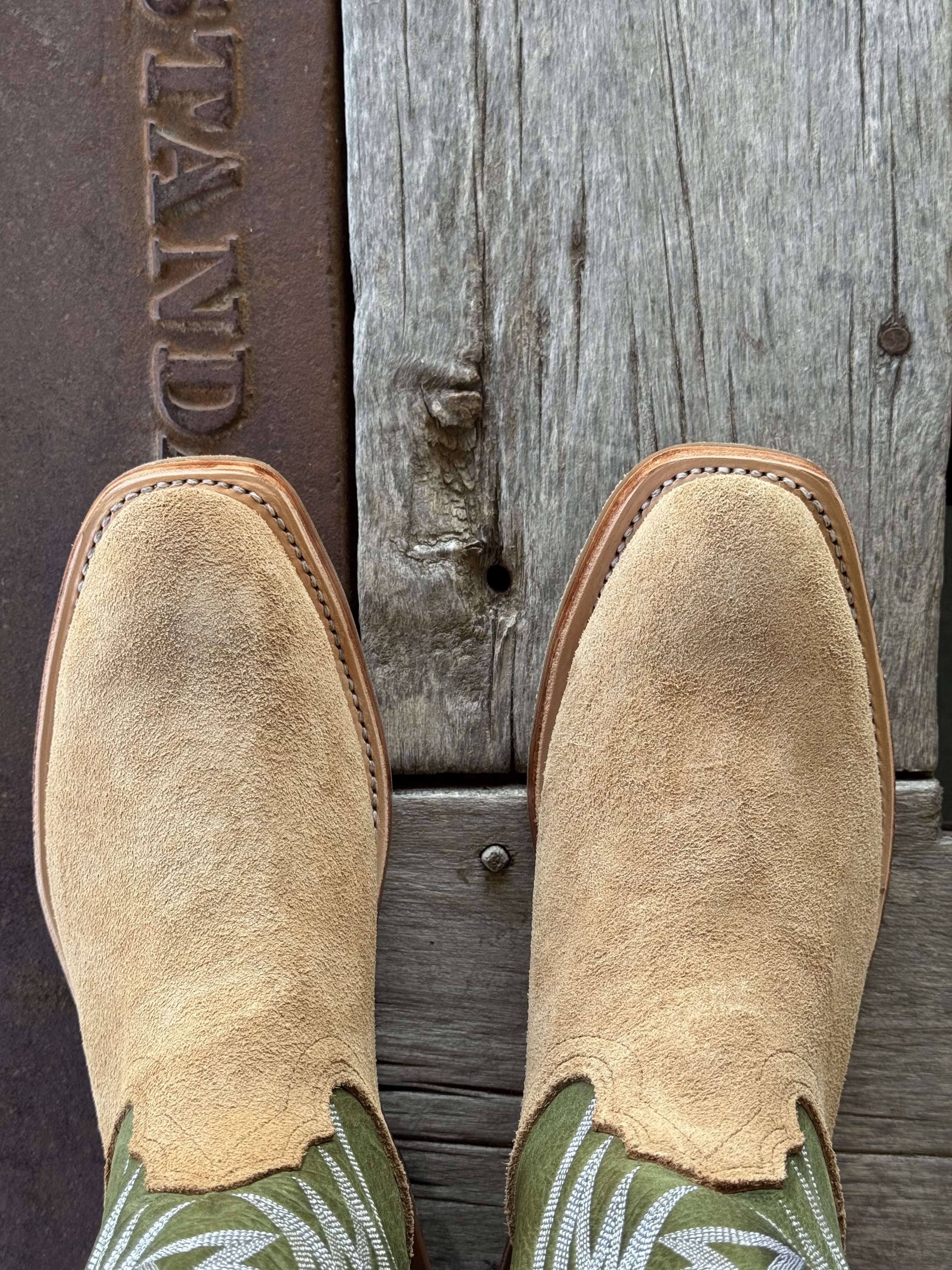 Fenoglio Boot Co. | Tan Victoria Roughout Boot - Image 3