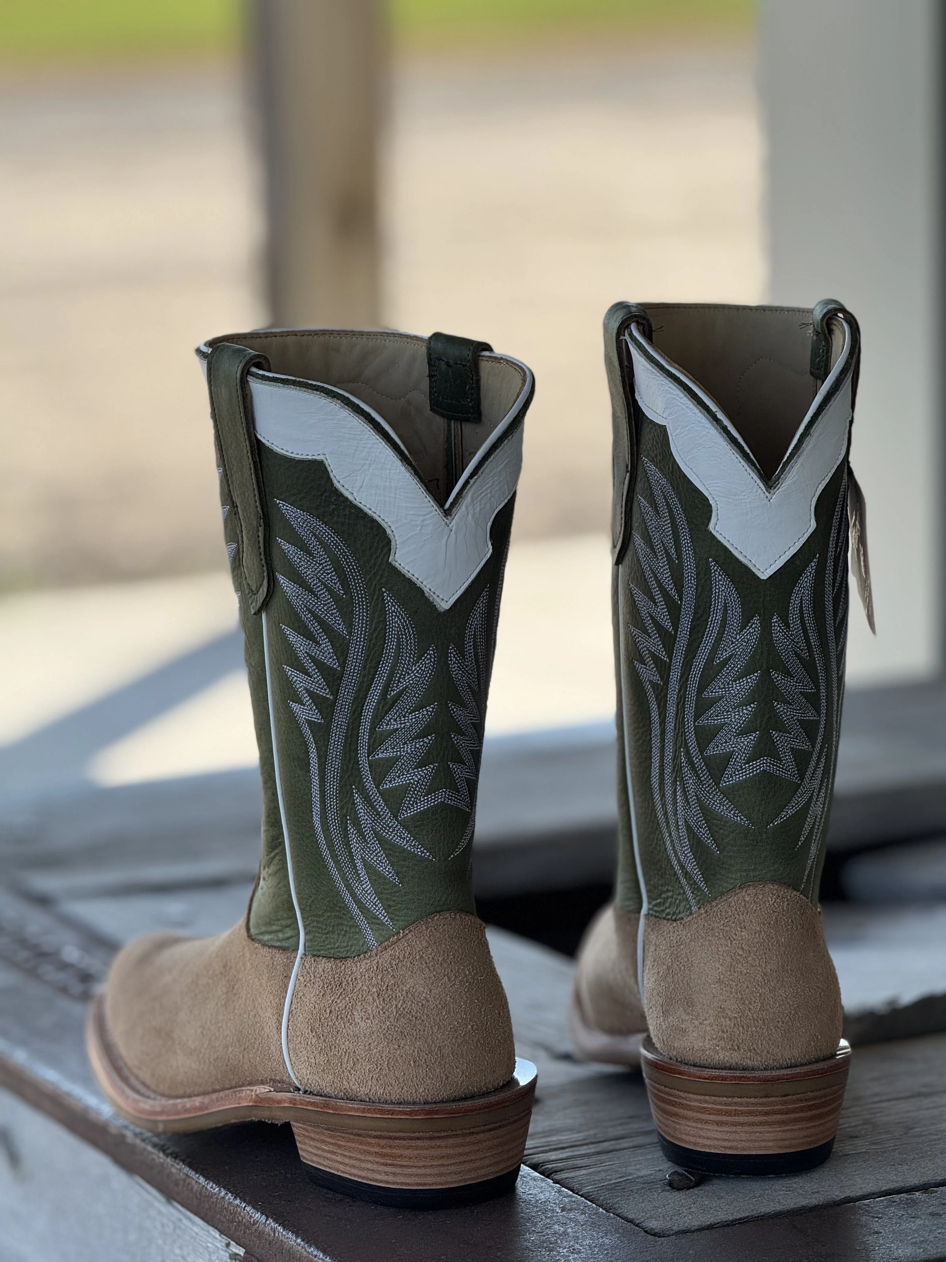 Fenoglio Boot Co. | Tan Victoria Roughout Boot - Image 4