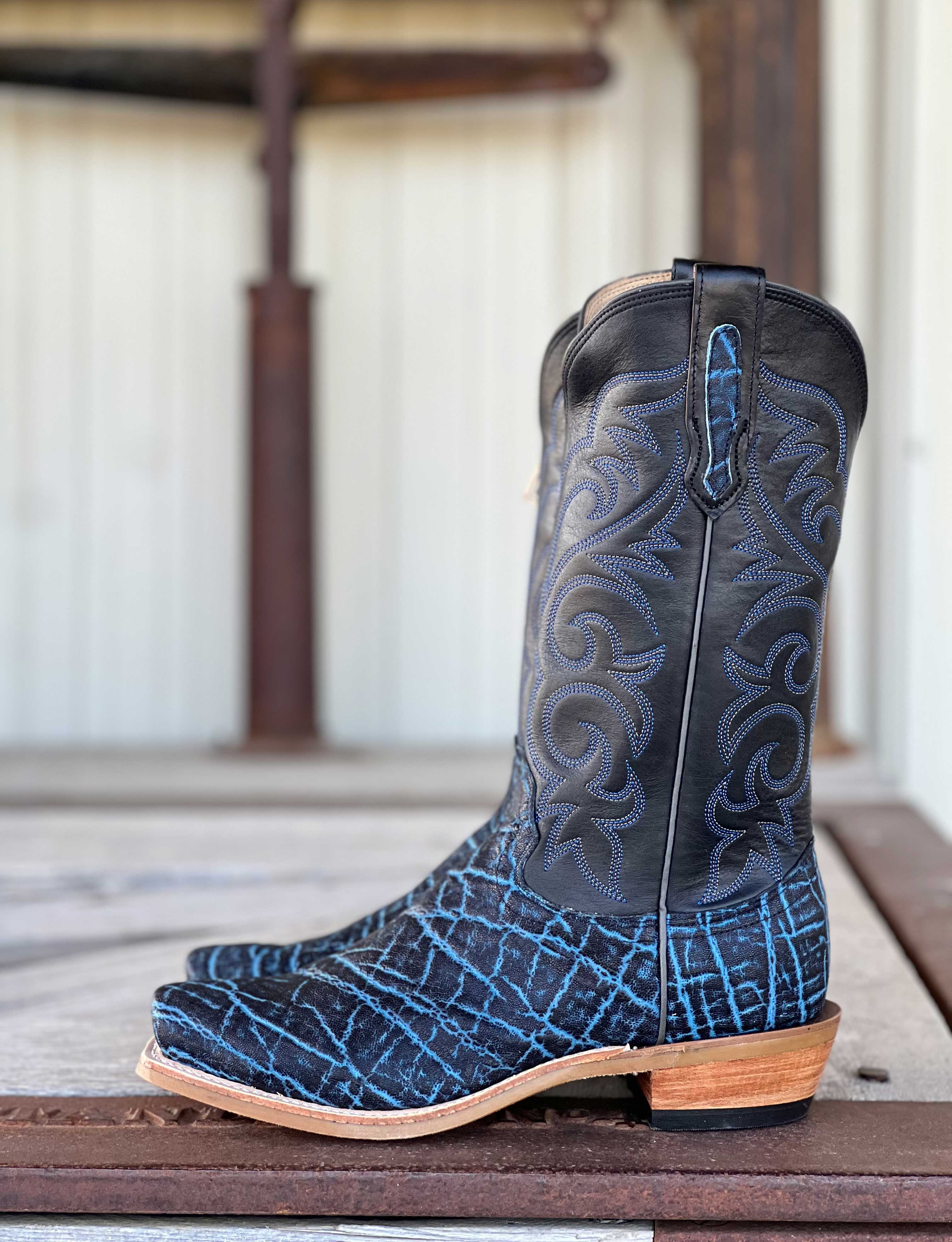 Fenoglio Boot Co. | Vintage Denim Elephant Boot - Image 2