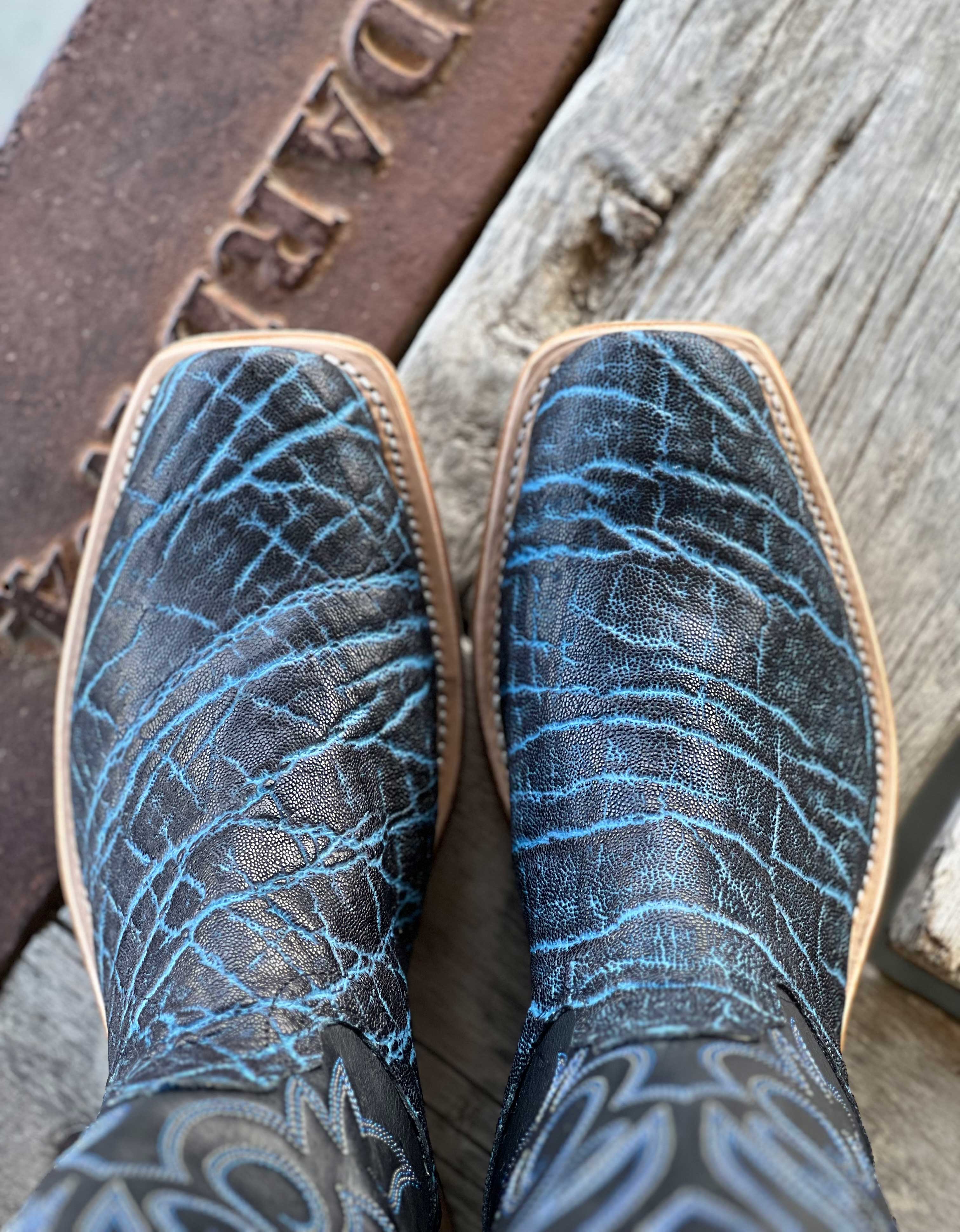 Fenoglio Boot Co. | Vintage Denim Elephant Boot - Image 3