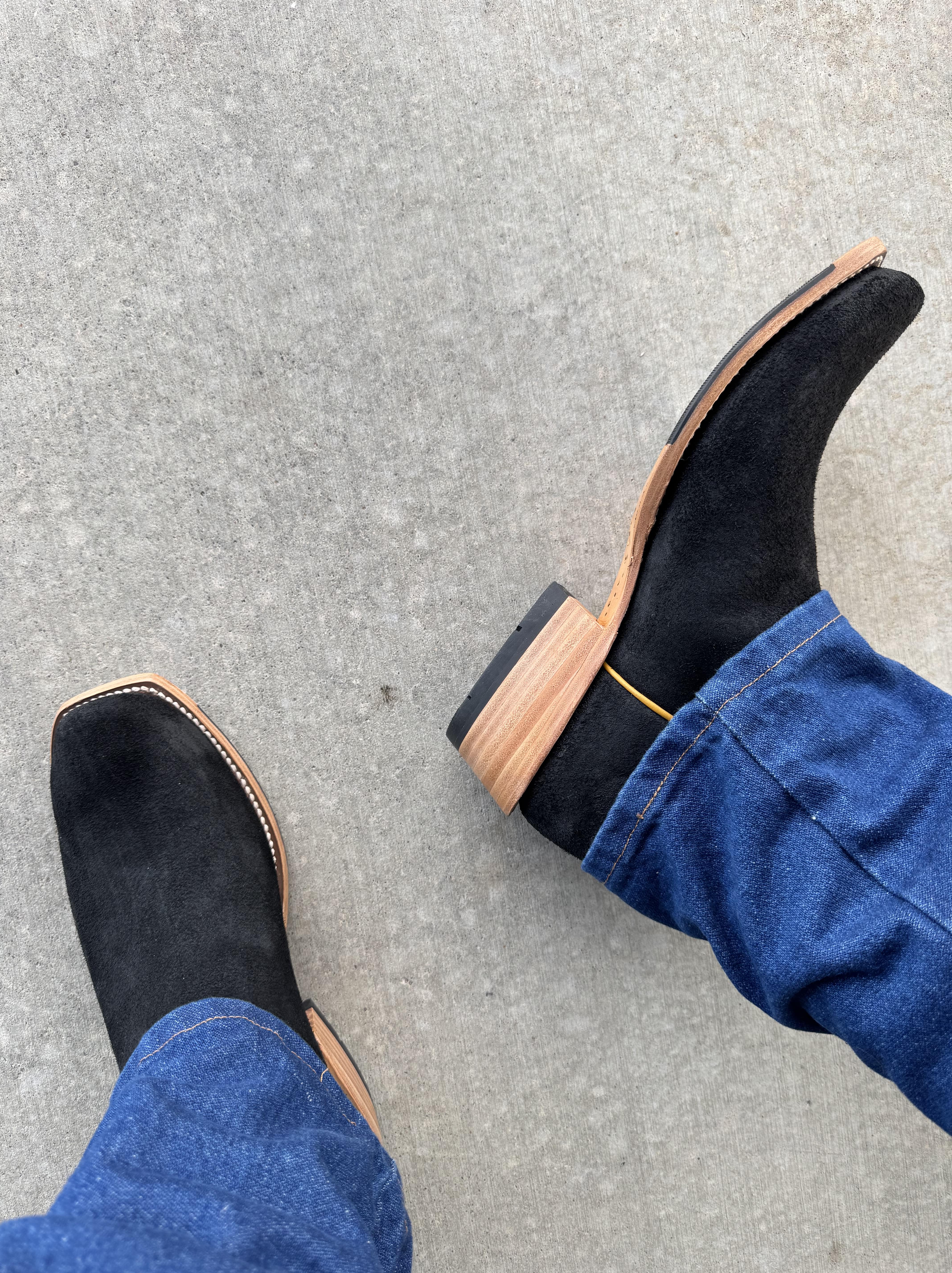 Horse Power Top Hand  | Black Oil Tan (Reversed) Boot - Image 4