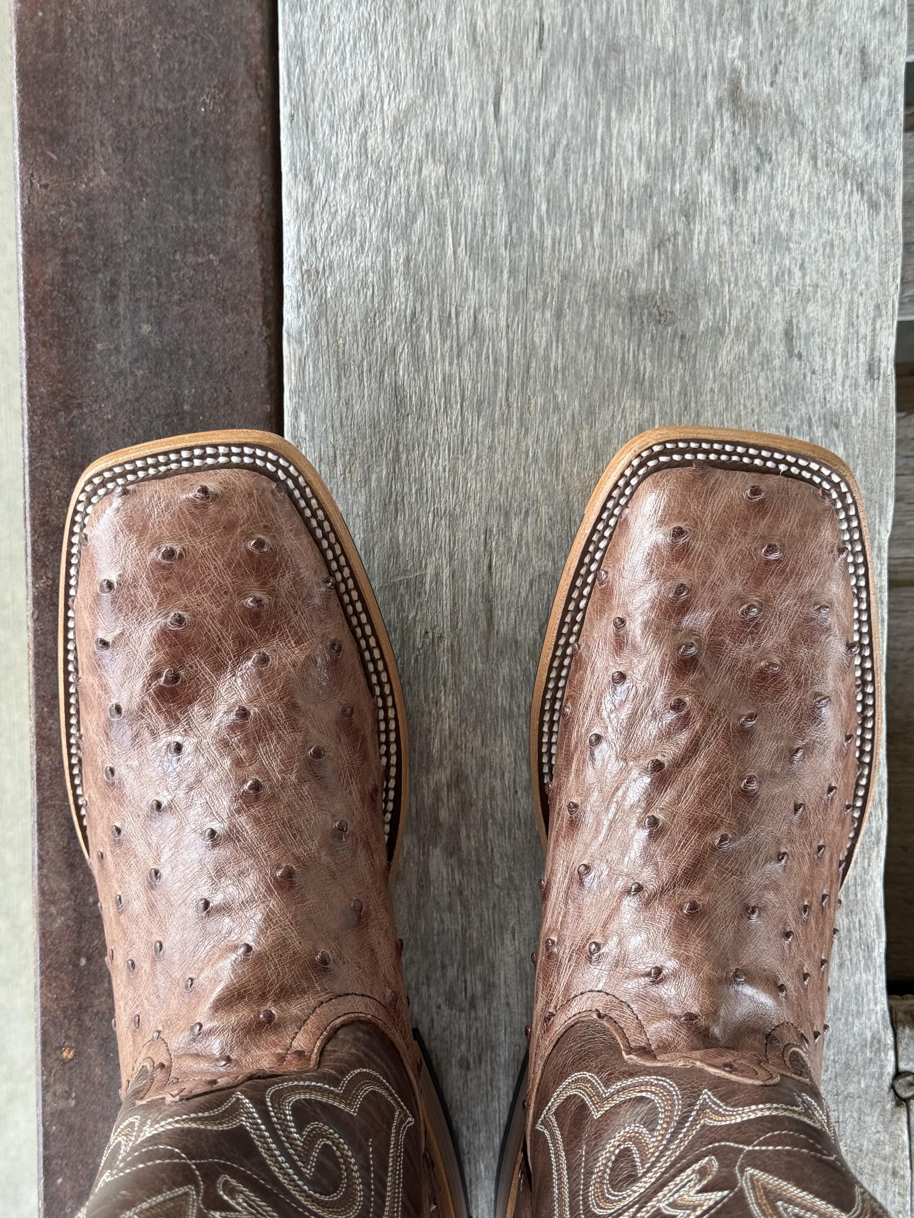 Horse Power Top Hand | Kango Tobacco FQ Ostrich Boot - Image 3