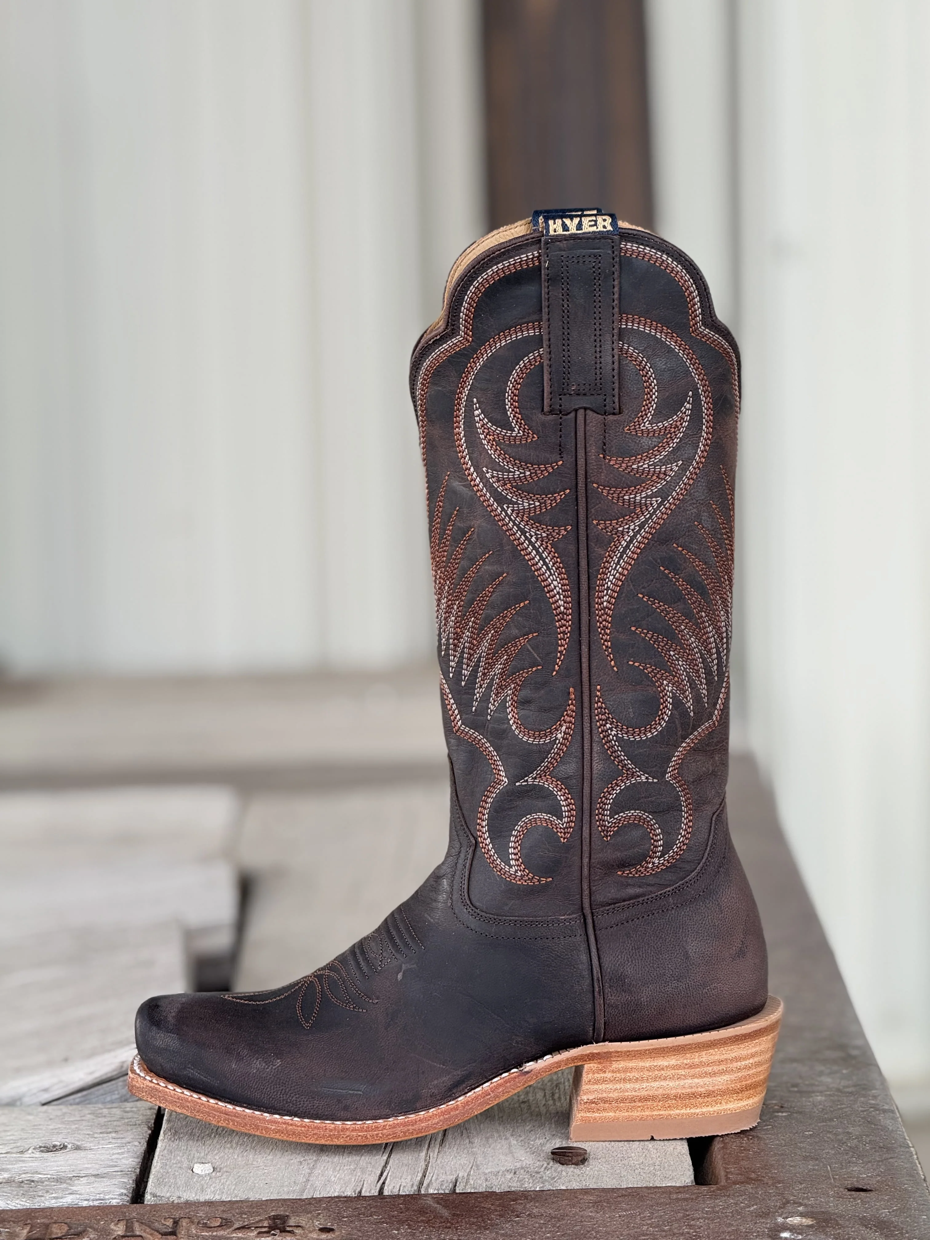 HYER Boot Co. | Leawood Chocolate Goat Boot - Image 2