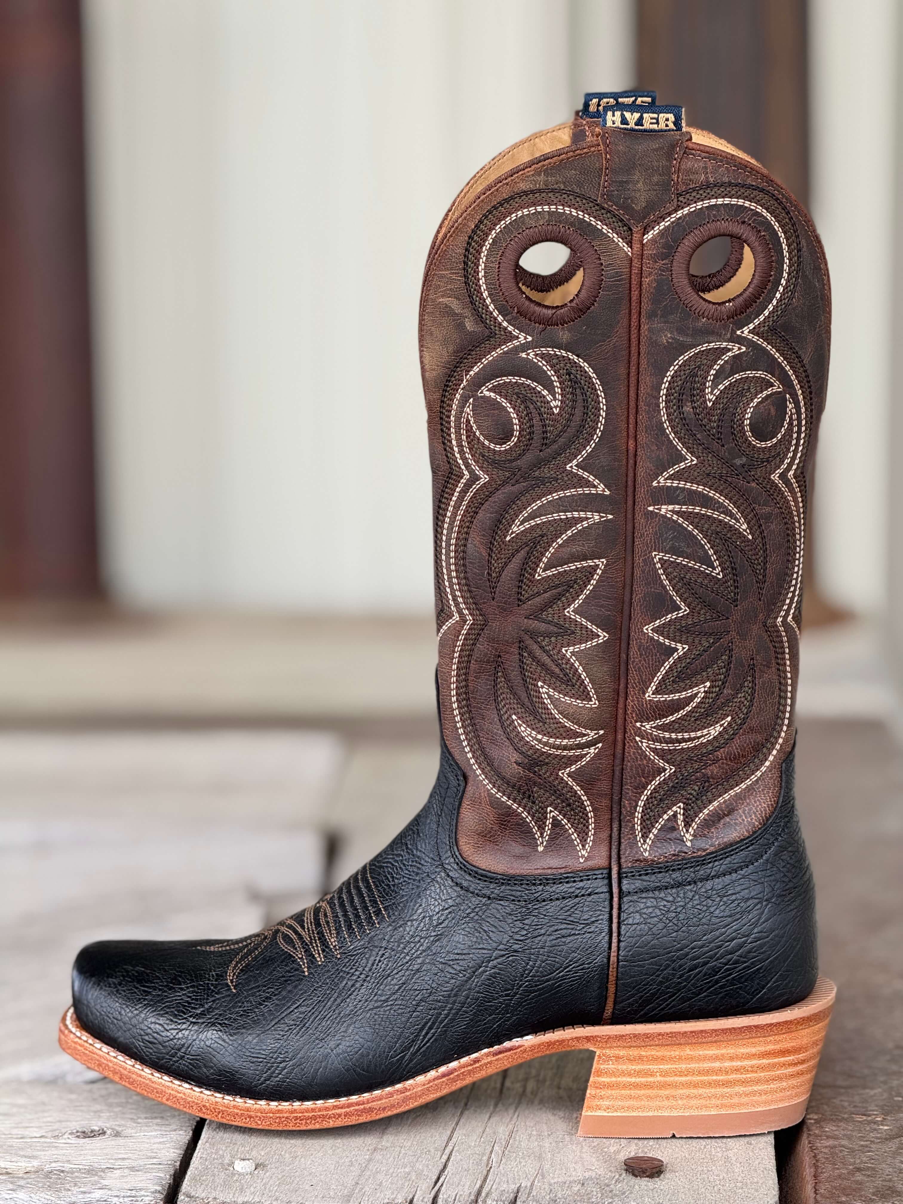 HYER Boot Co. | Riley Black Shrunken Calf Boot - Image 2