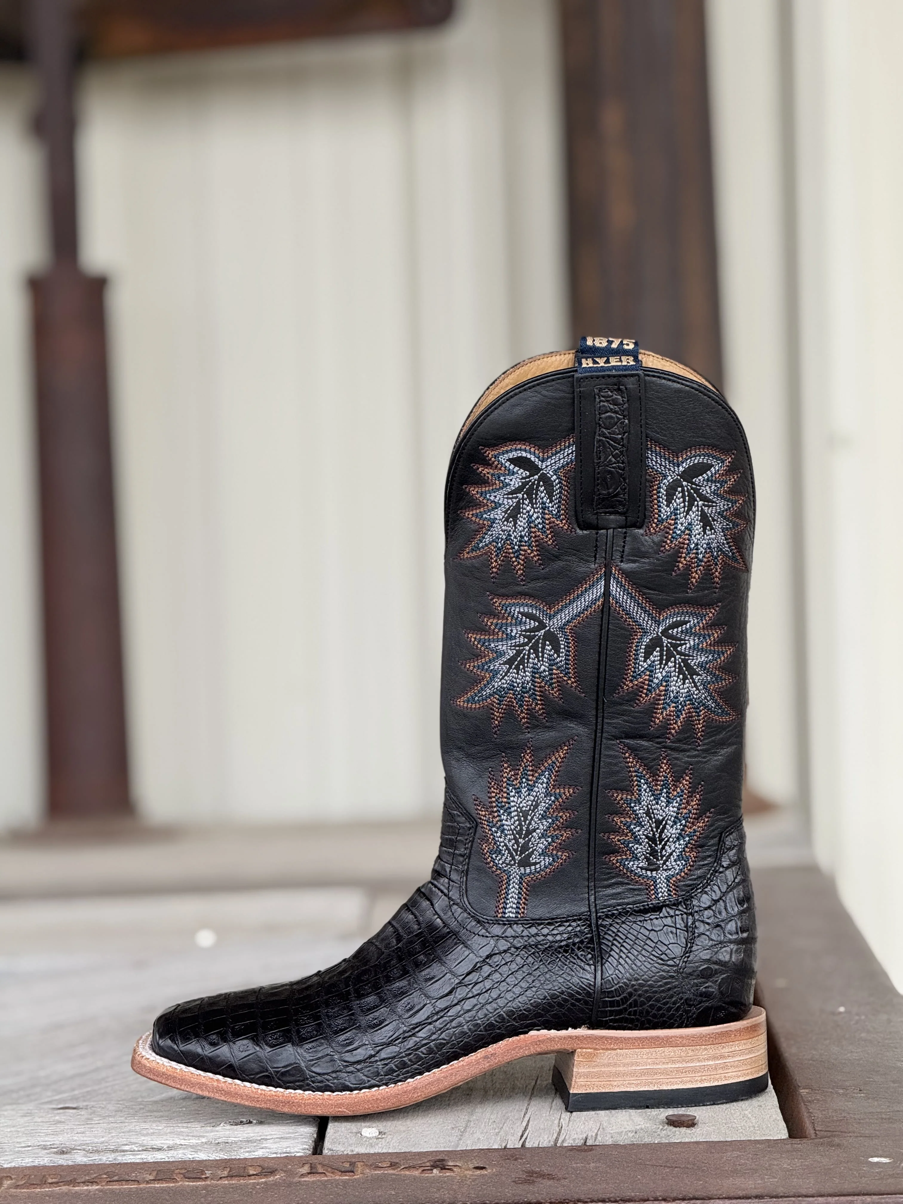 HYER Boot Co. | Russell Black Caiman Belly Boot - Image 2