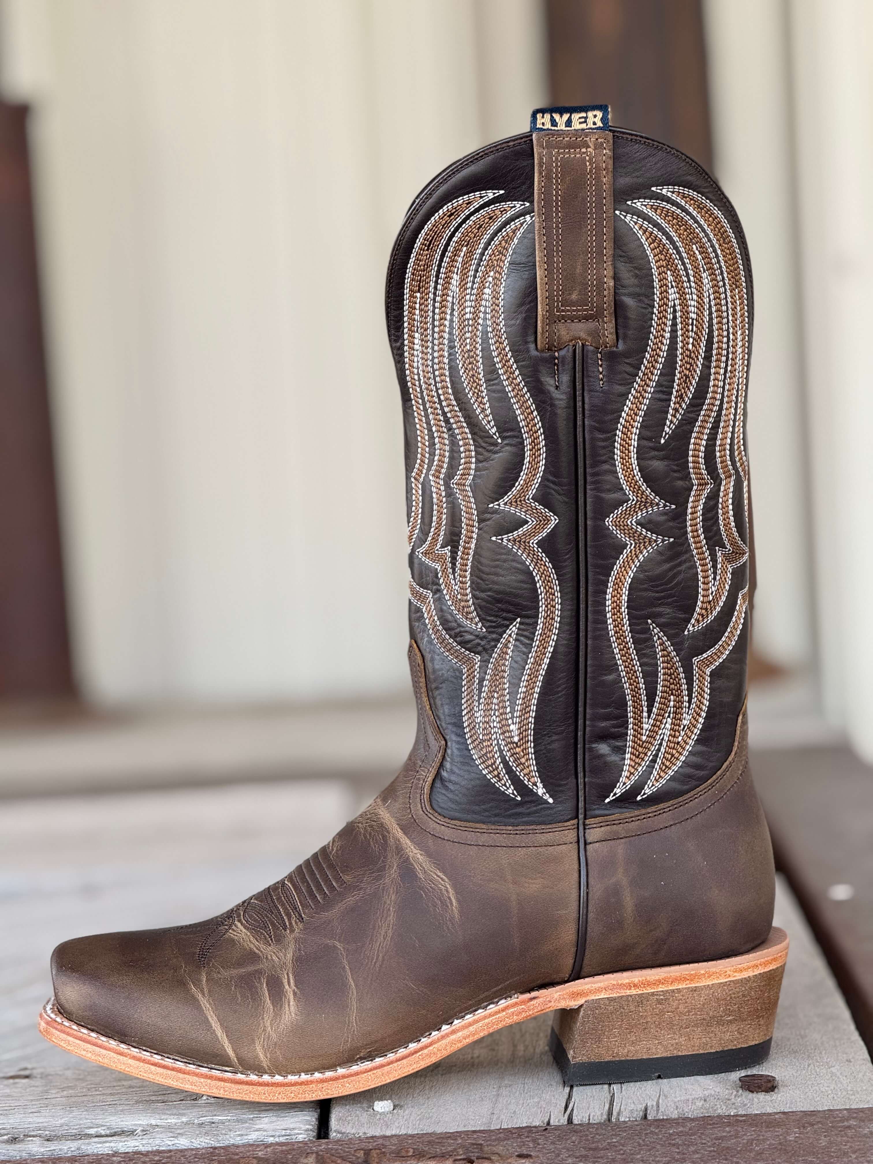 HYER Boot Co. | Stafford Tan Crazy Cowhide Boot - Image 2