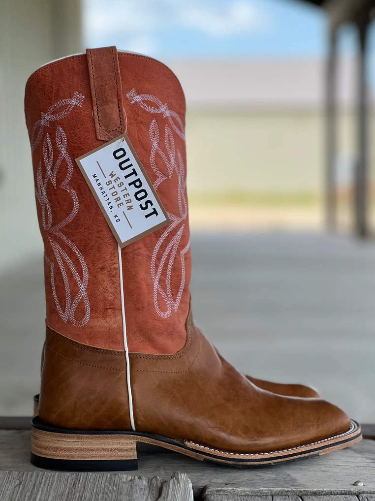 Olathe Boot Co. | Vanilla Navajo Bison Boot - Image 2