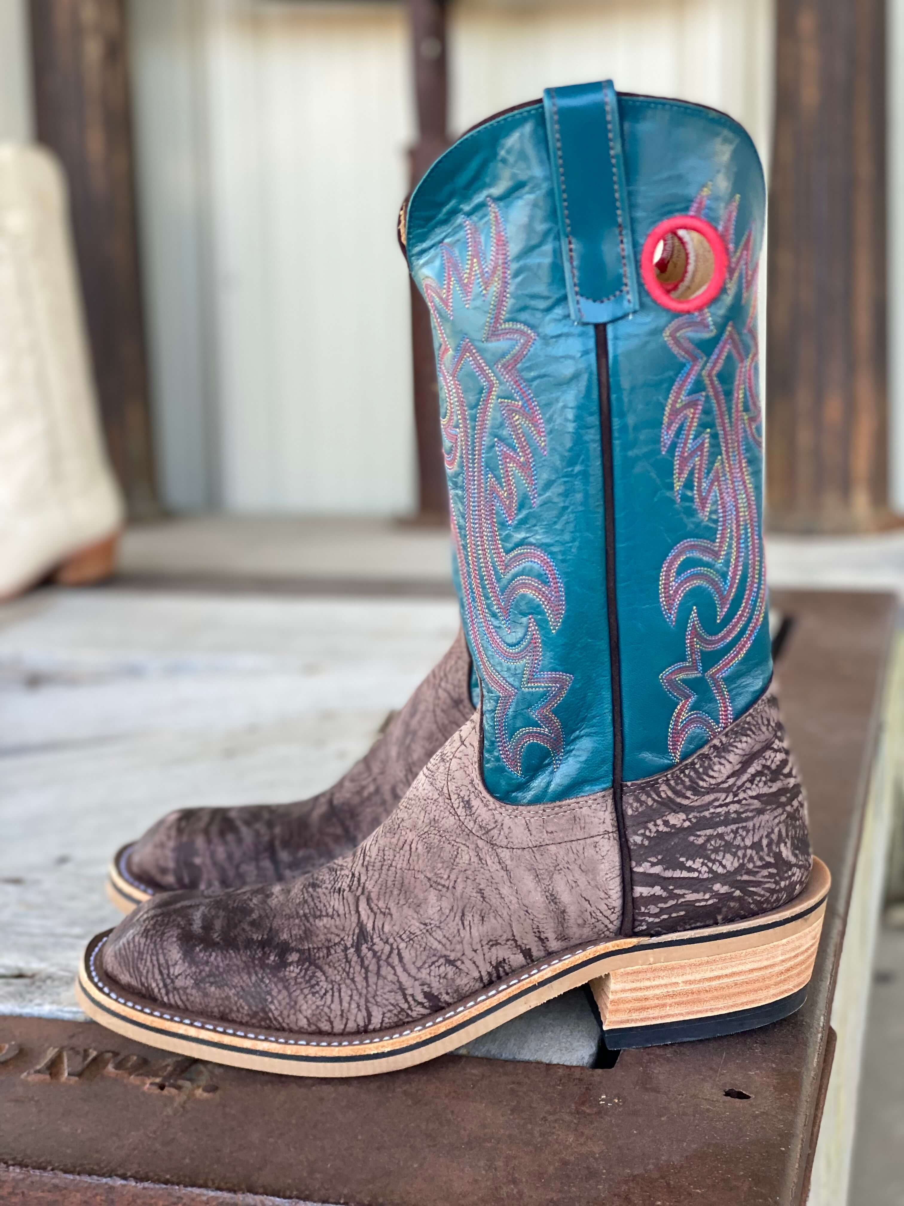 Olathe Boot Co.  | Brown Washed Shoulder Boot - Image 2