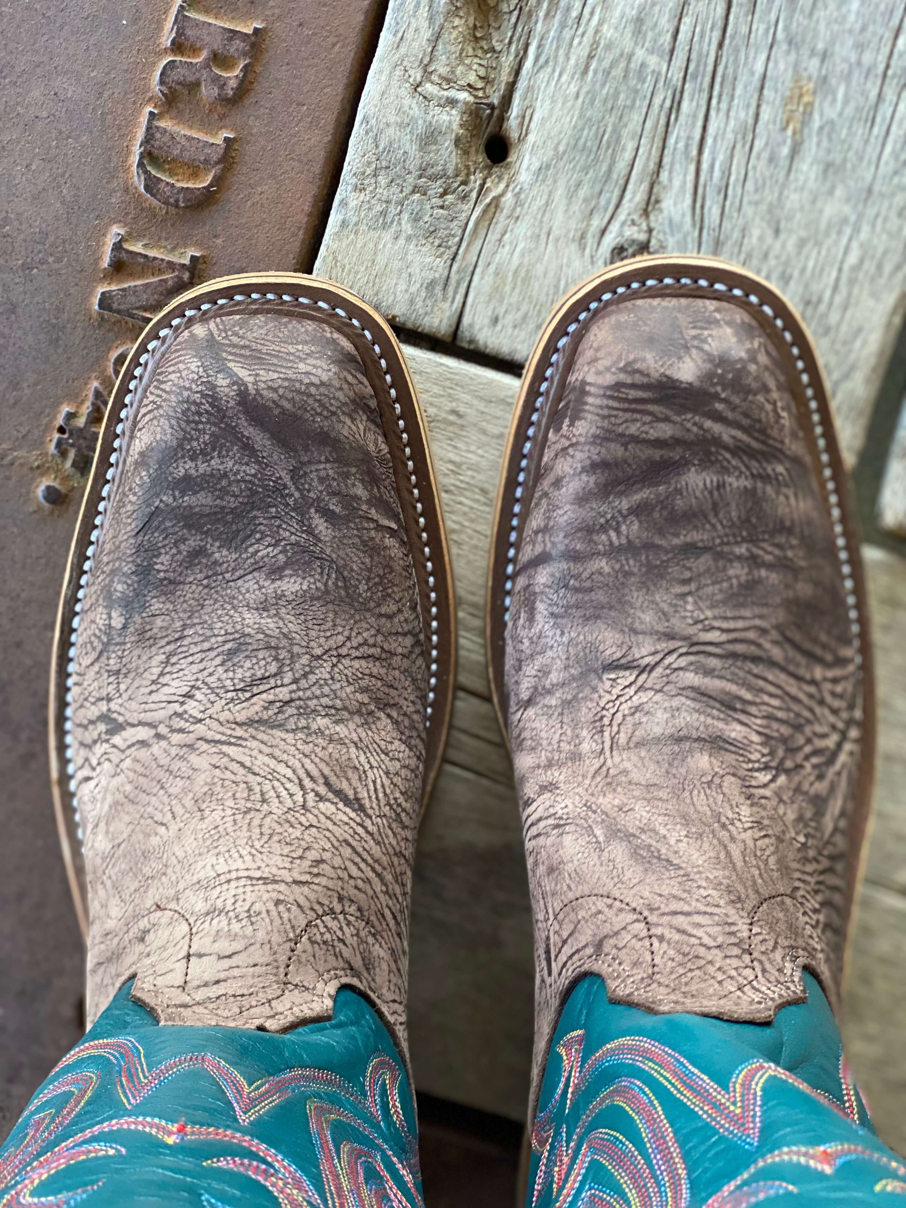 Olathe Boot Co.  | Brown Washed Shoulder Boot - Image 3