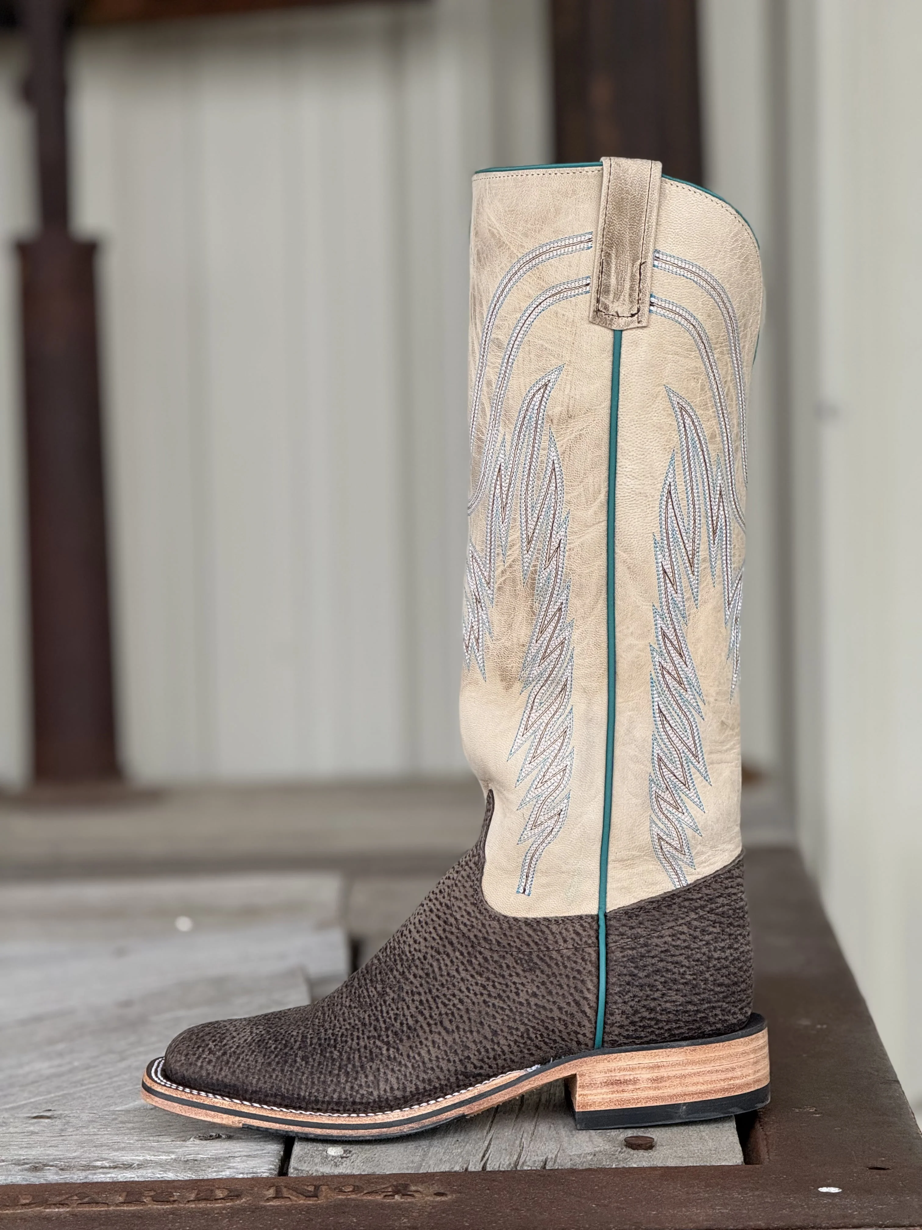 Olathe Boot Co. | Charcoal Boar Tall Top Boot - Image 2