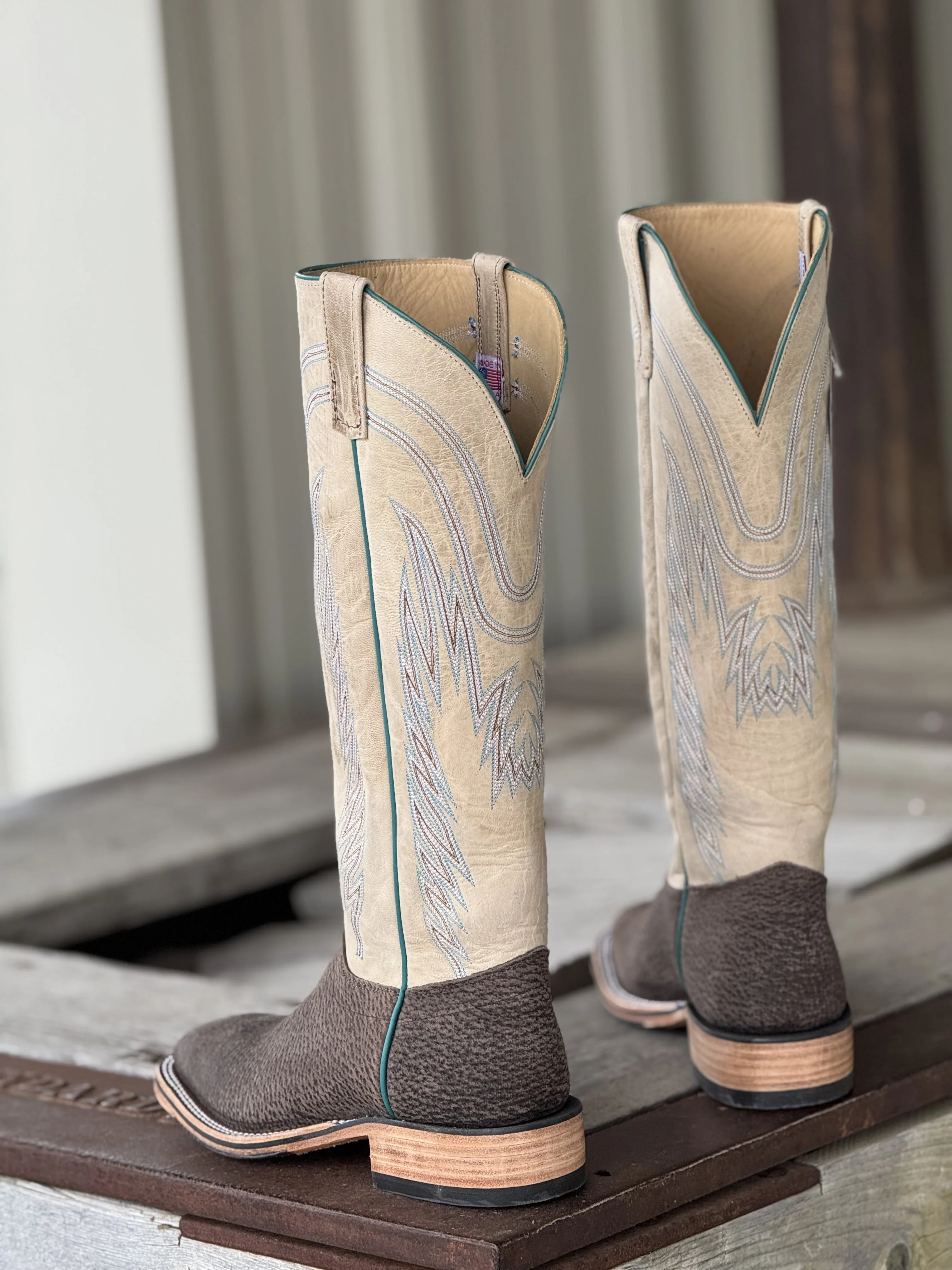 Olathe Boot Co. | Charcoal Boar Tall Top Boot - Image 3