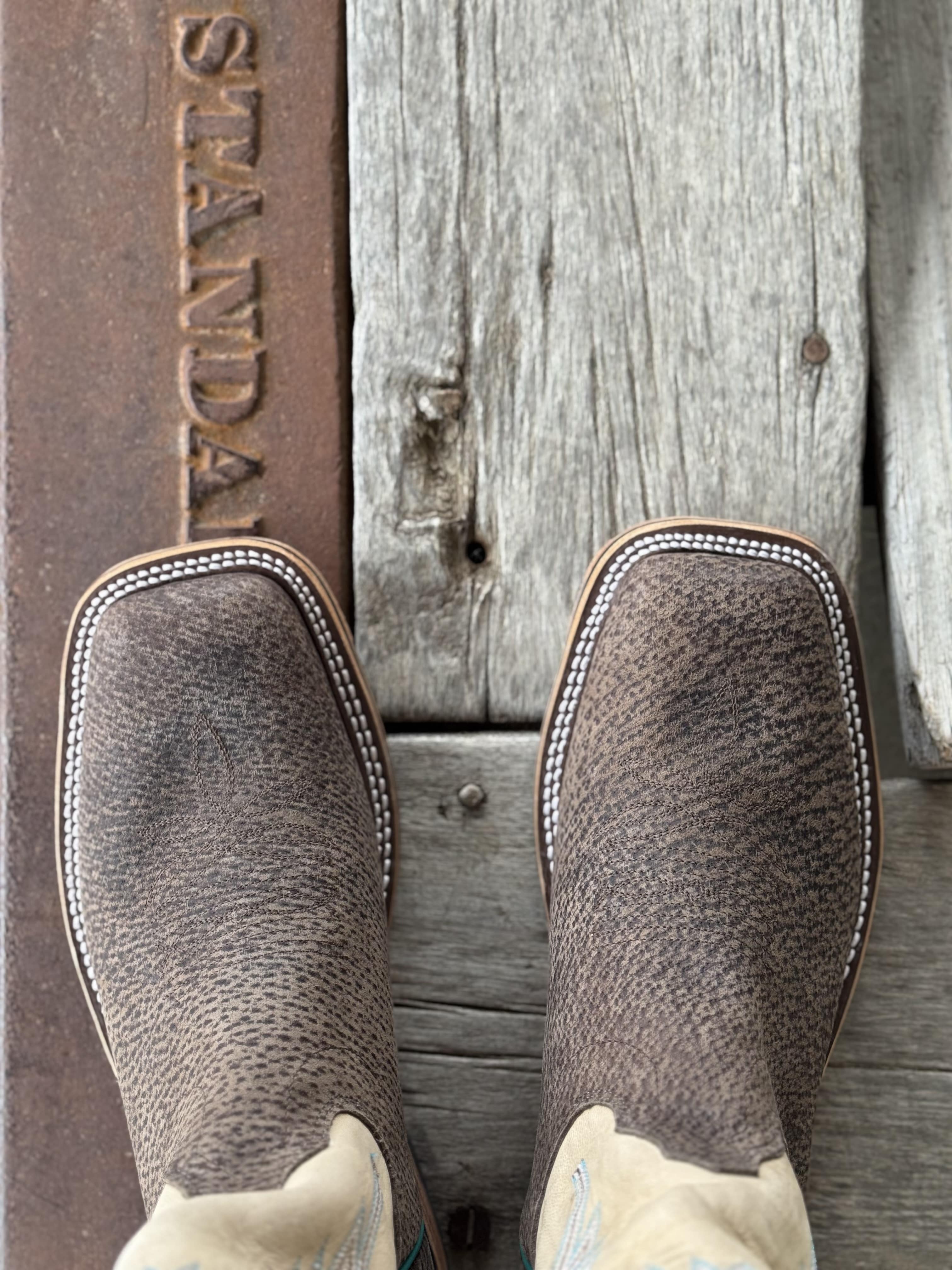 Olathe Boot Co. | Charcoal Boar Tall Top Boot - Image 4