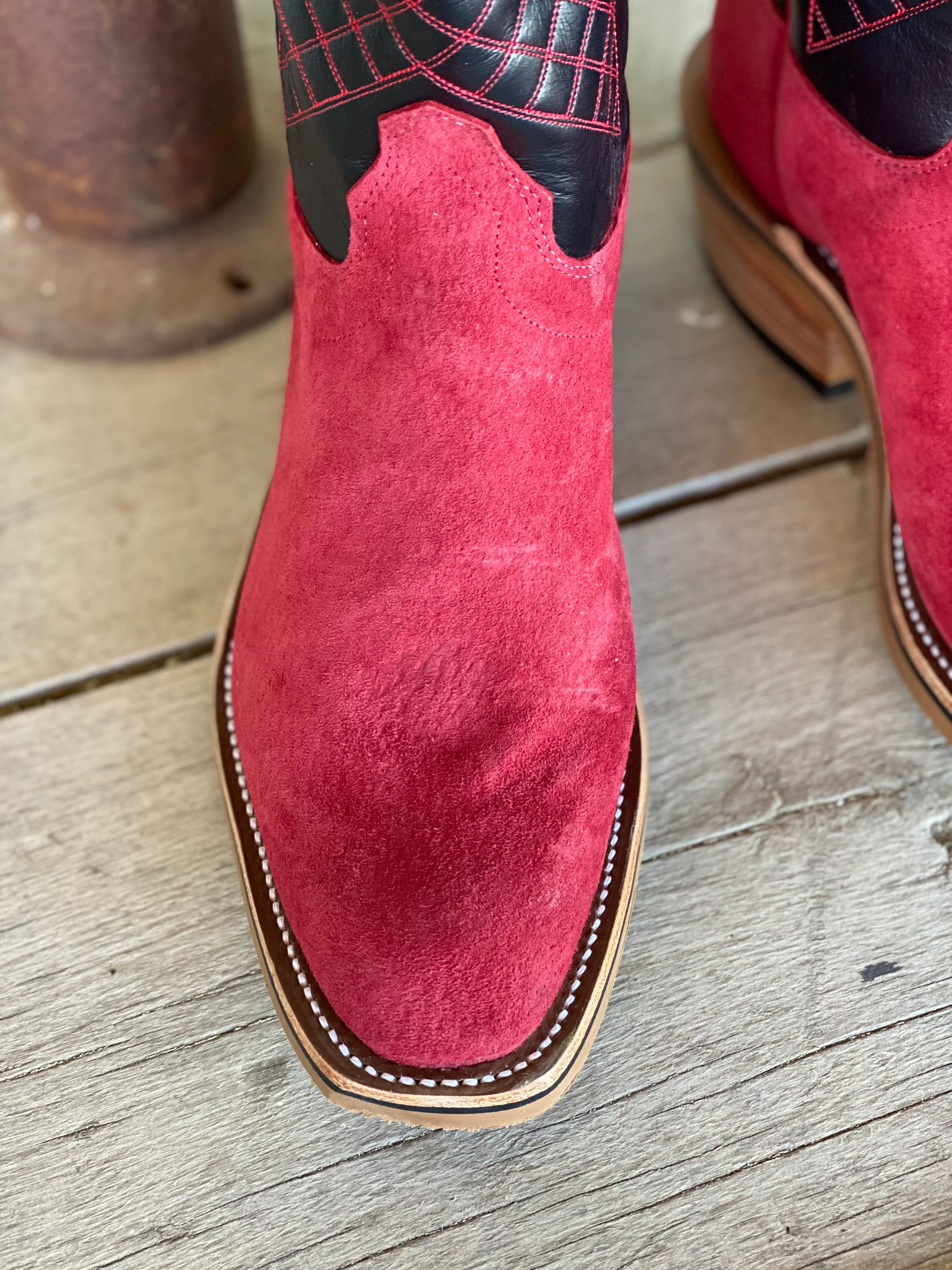 Olathe Boot Co. | Firebird Pig Suede Tall Top Boot - Image 3