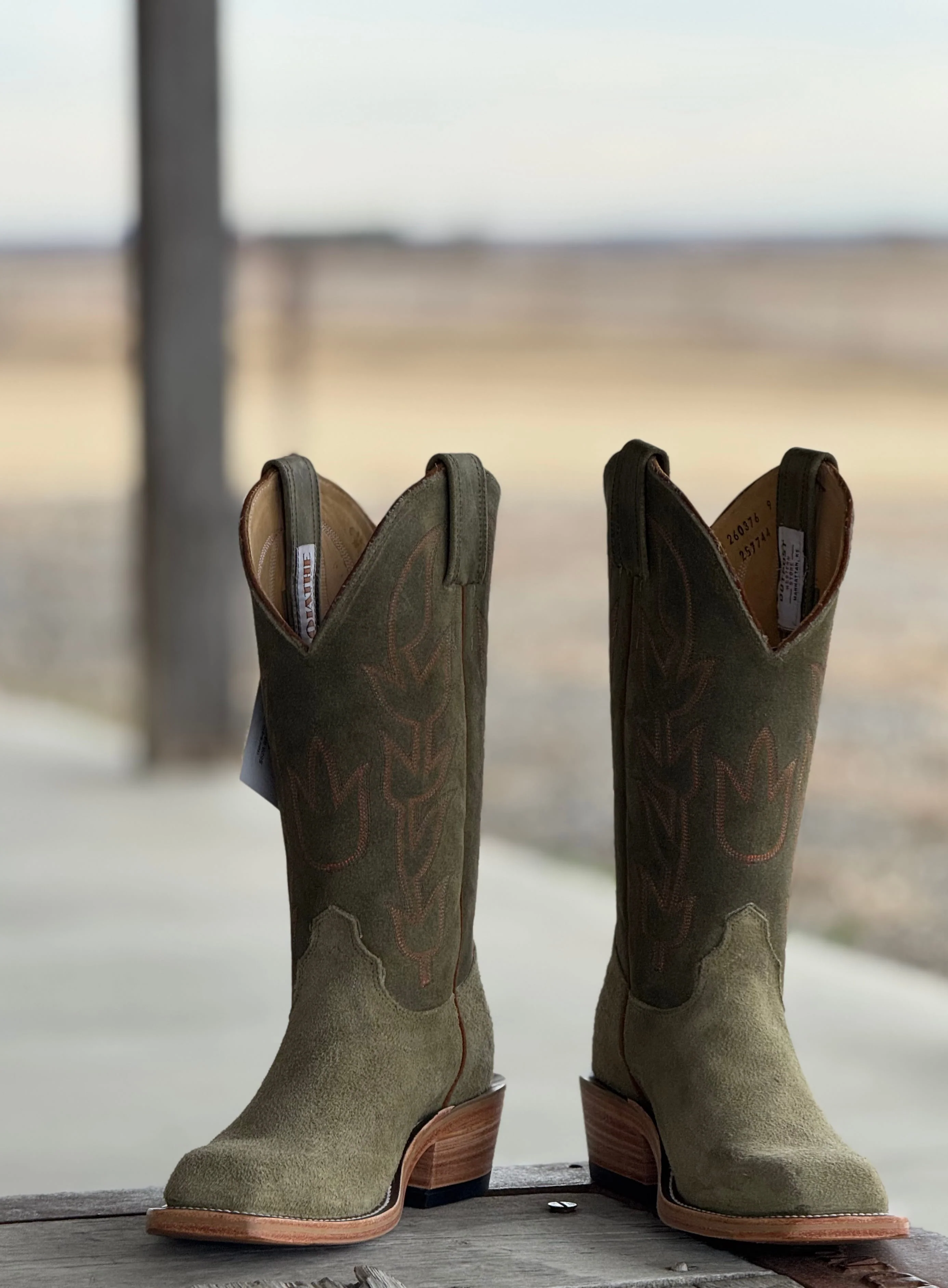 Olathe Boot Co.  | Sage Kudu Roughout Boot
