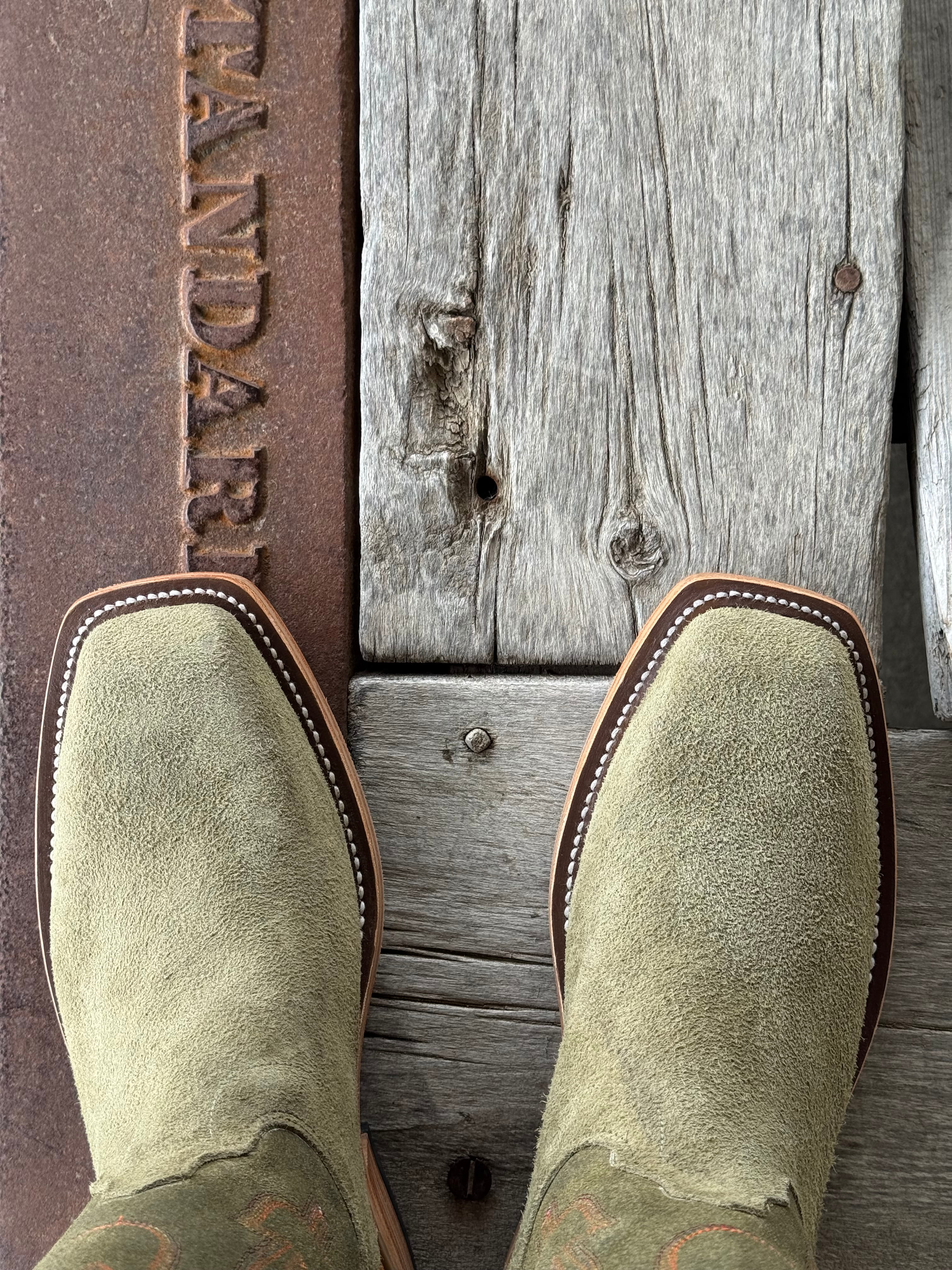 Olathe Boot Co.  | Sage Kudu Roughout Boot - Image 3