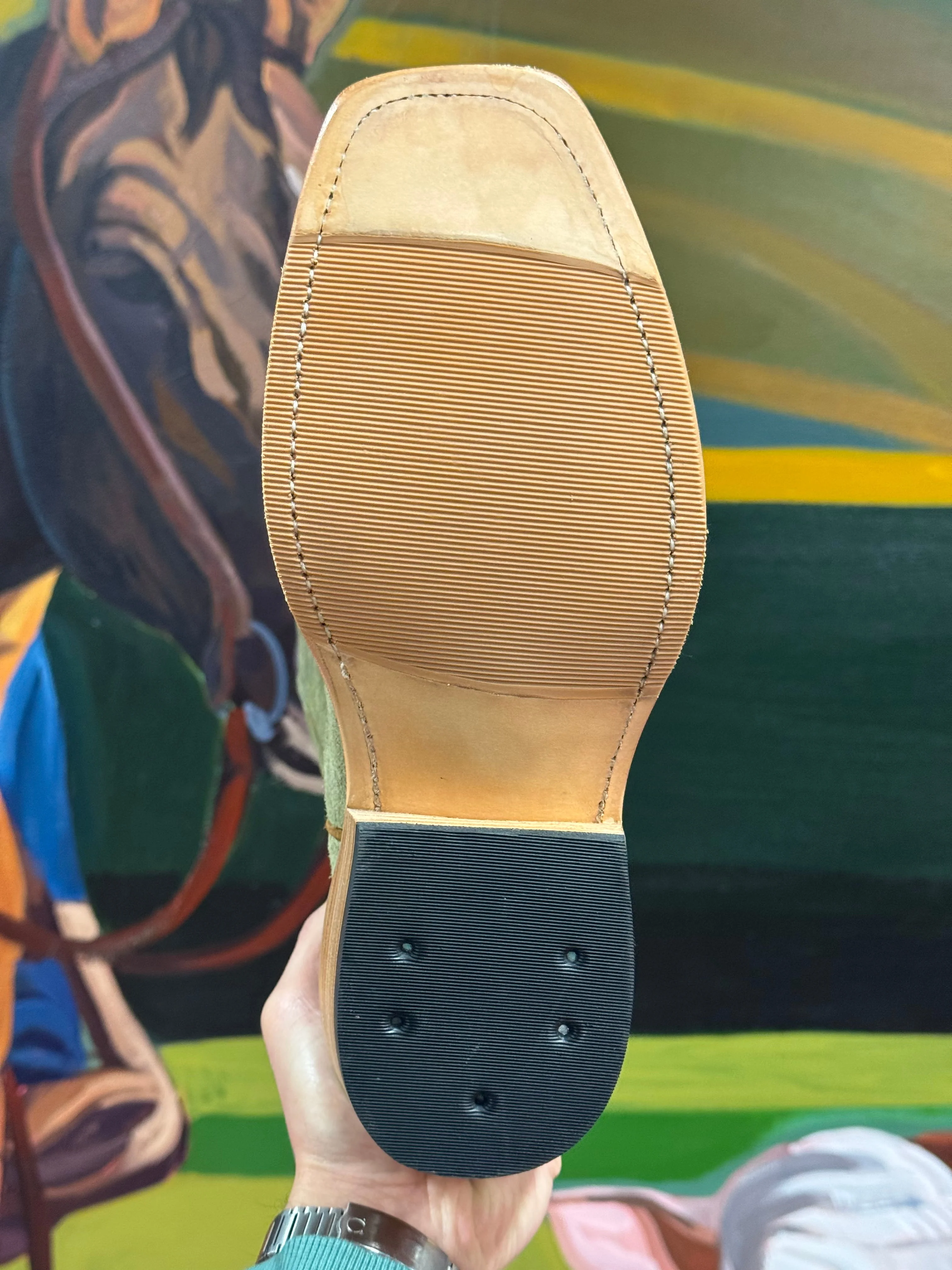 Olathe Boot Co.  | Sage Kudu Roughout Boot - Image 5