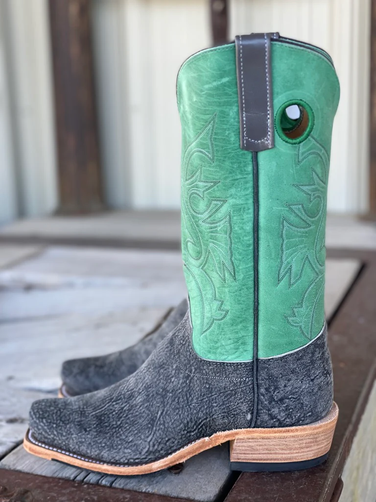 Olathe Boot Co. | Slate Safari Giraffe Grey Pull Boot - Image 2