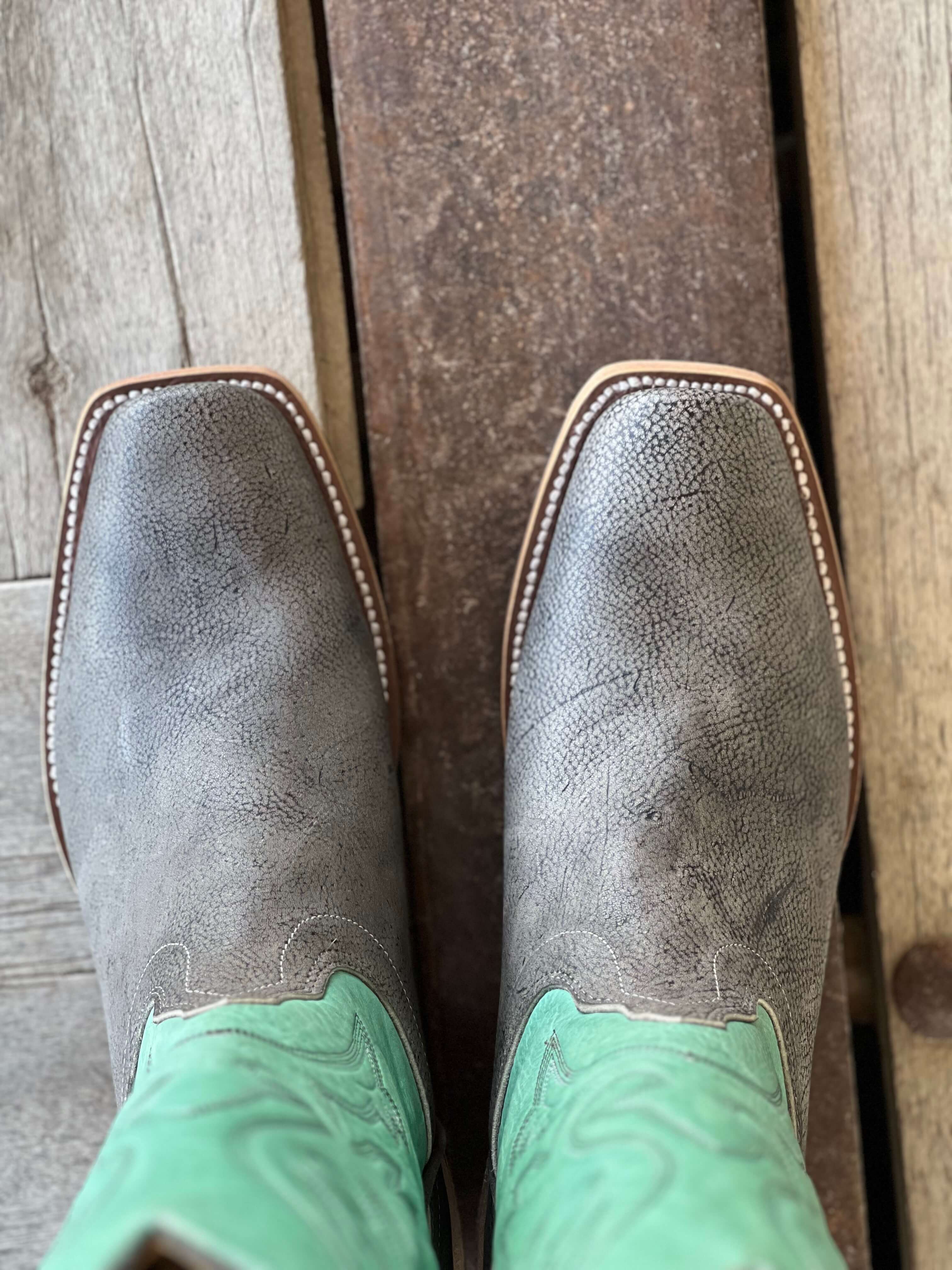 Olathe Boot Co.  | Slate Safari Giraffe Boot - Image 3