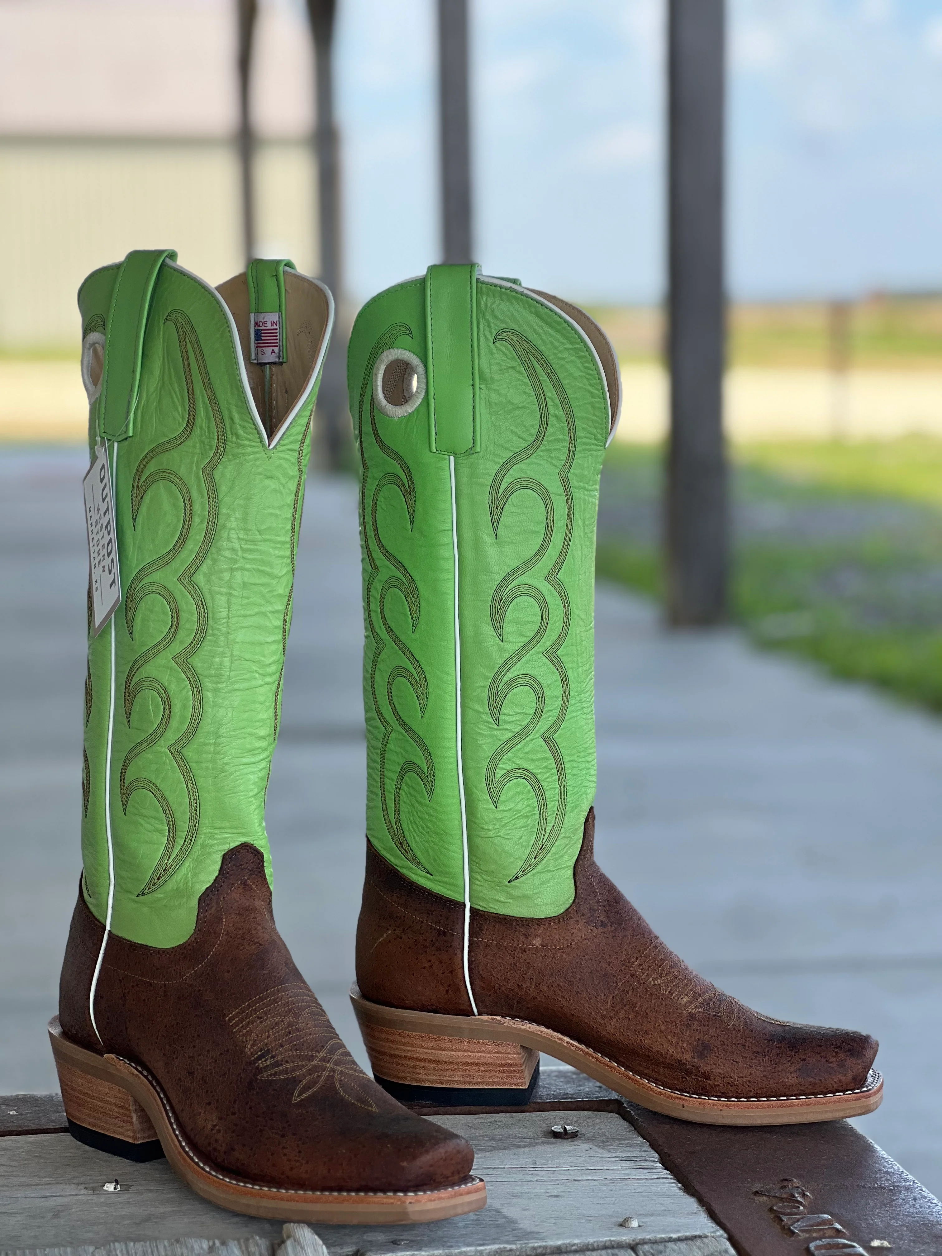 Olathe Boot Co. | Tag Boar Pomme Kidskin Tall Top Boot