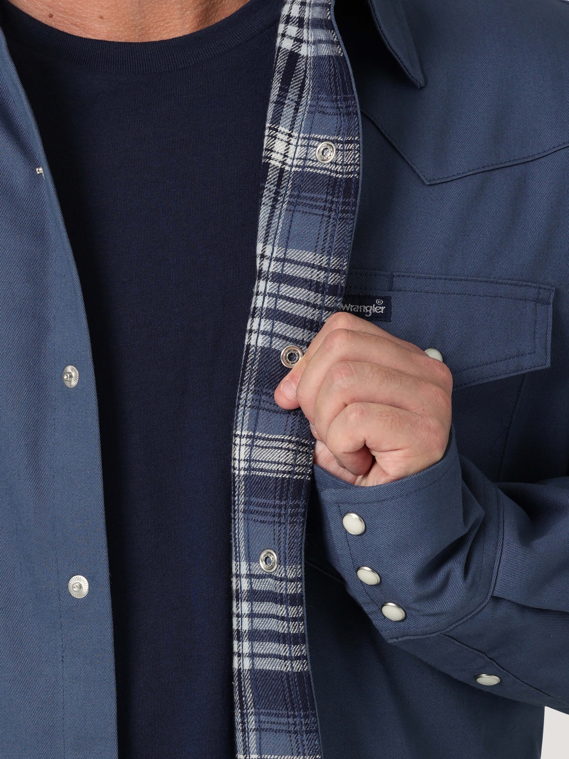 Wrangler | Flannel Lined Work Shirt - Image 3
